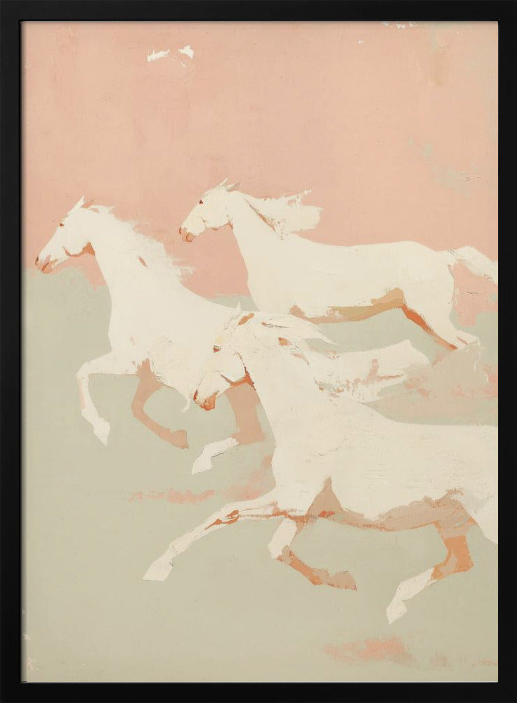 wall-art-print-canvas-poster-framed-Wild horses , By Treechild-3