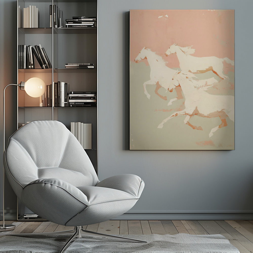 wall-art-print-canvas-poster-framed-Wild horses , By Treechild-9