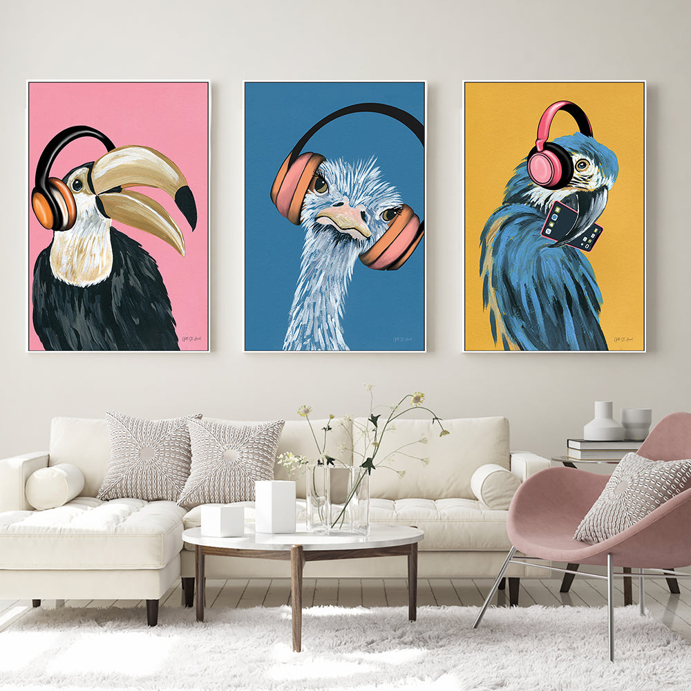 wall-art-print-canvas-poster-framed-Wild I, Style A, B & C, Set Of 3 , By Yvette St. Amant-2