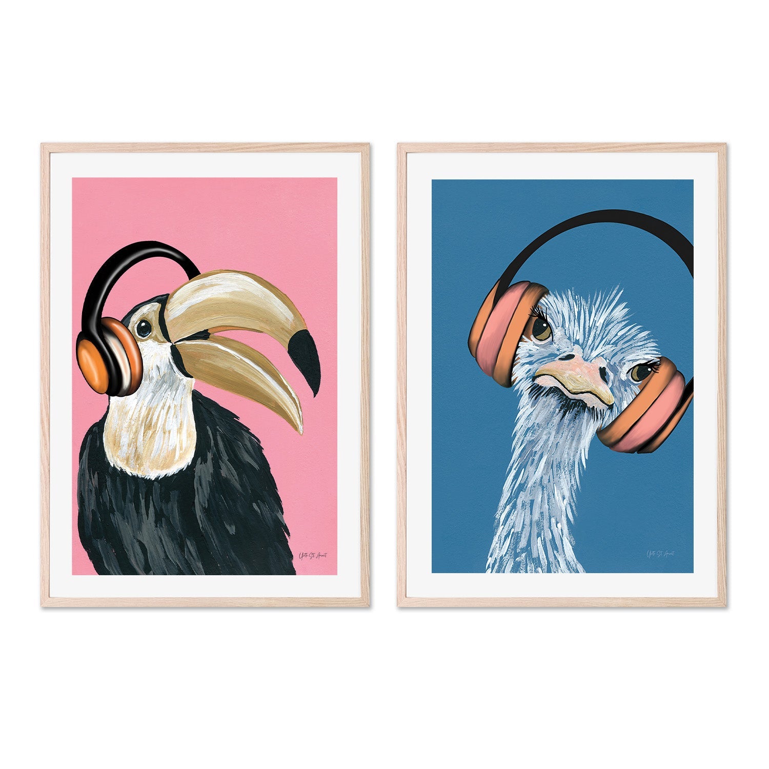 wall-art-print-canvas-poster-framed-Wild I, Style A & B, Set of 2 , By Yvette St. Amant-6