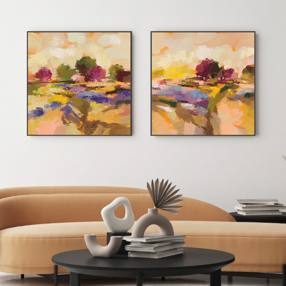 wall-art-print-canvas-poster-framed-Wildflower Bloom, Style A & B, Set Of 2 , By Silvia Vassileva-2