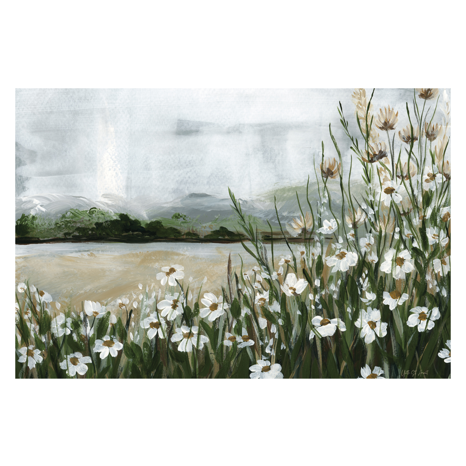 wall-art-print-canvas-poster-framed-Wildflowers Among the Landscape , By Yvette St. Amant-1