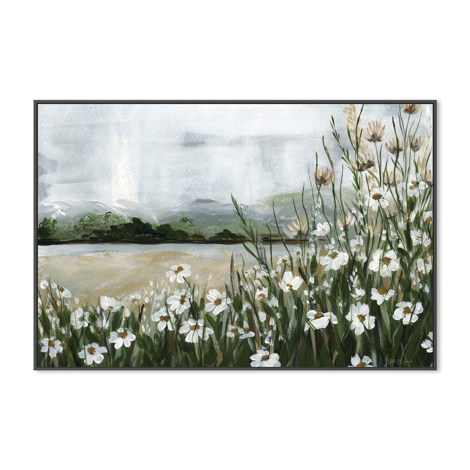 wall-art-print-canvas-poster-framed-Wildflowers Among the Landscape , By Yvette St. Amant-3