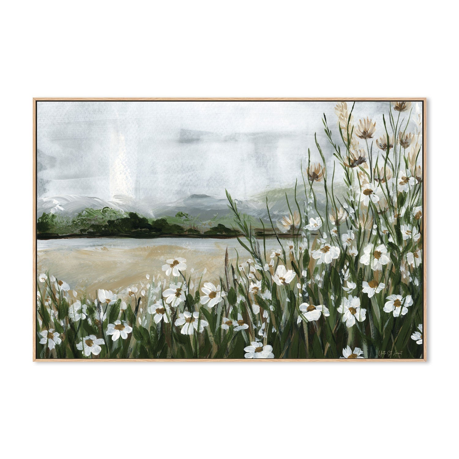 wall-art-print-canvas-poster-framed-Wildflowers Among the Landscape , By Yvette St. Amant-4