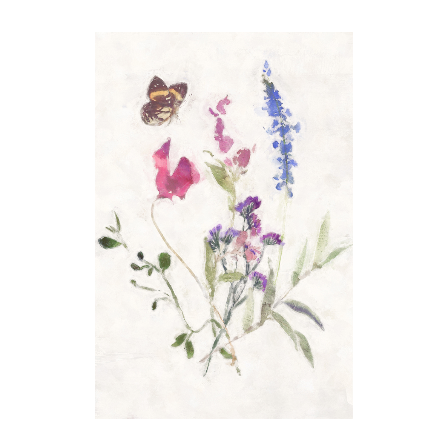 wall-art-print-canvas-poster-framed-Wildflowers, Style A , By Nina Blue-1