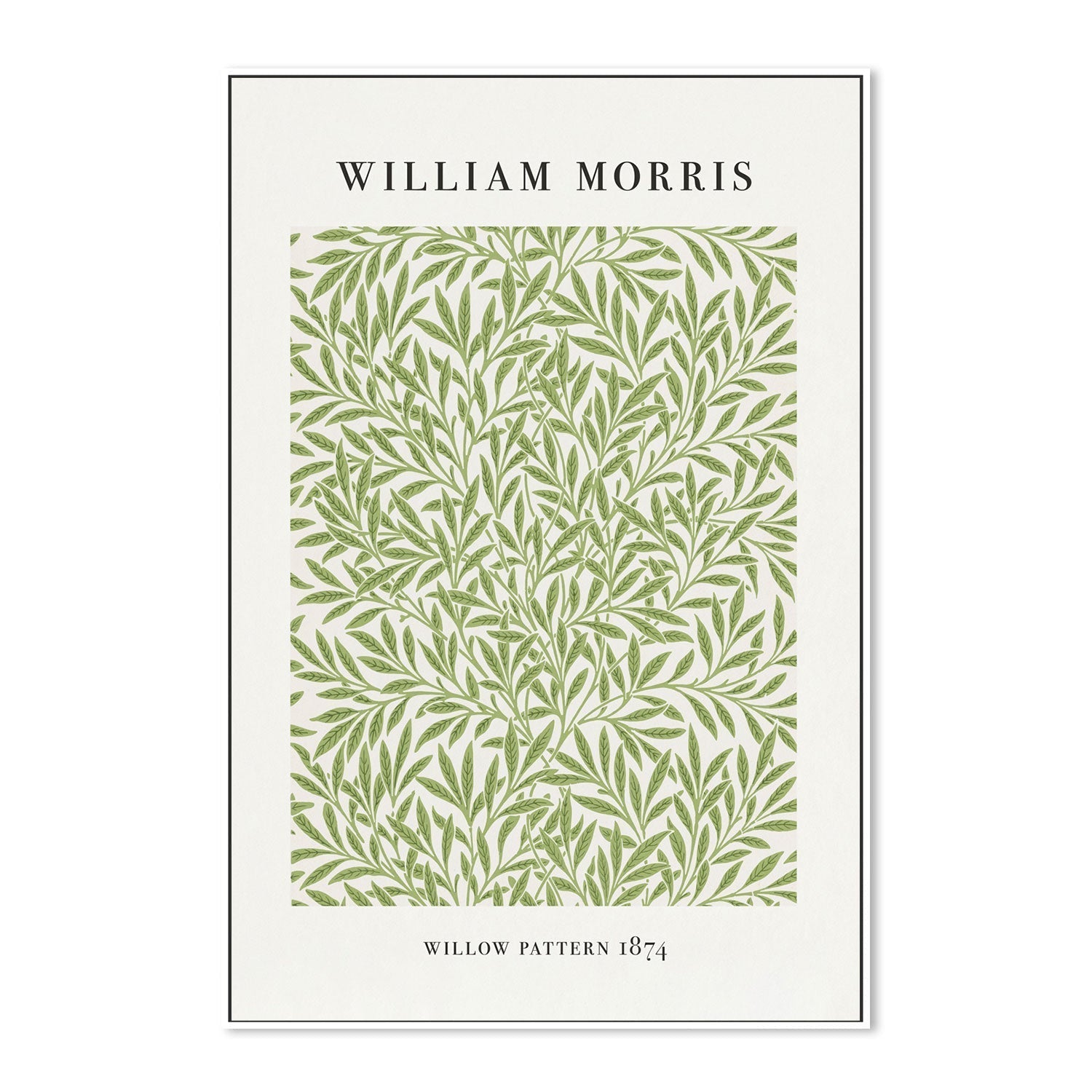 wall-art-print-canvas-poster-framed-Willow Pattern , By William Morris-GIOIA-WALL-ART