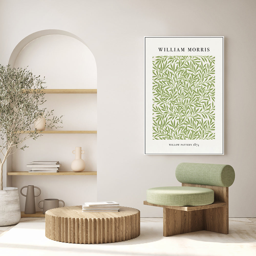 wall-art-print-canvas-poster-framed-Willow Pattern , By William Morris-GIOIA-WALL-ART