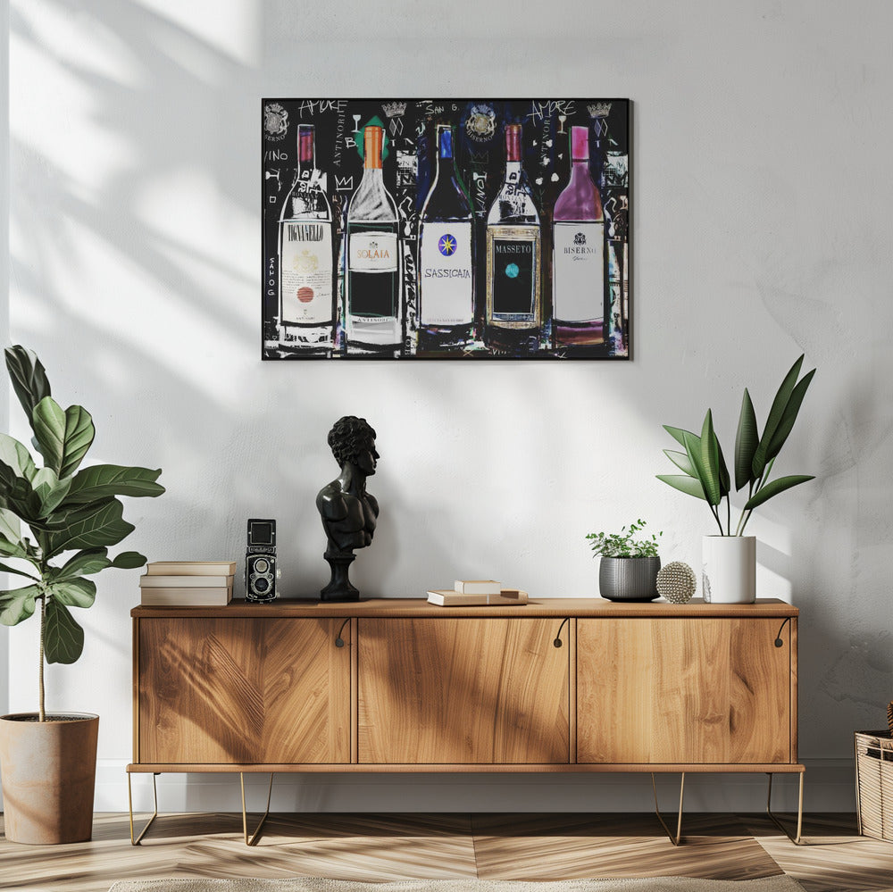 wall-art-print-canvas-poster-framed-Wine Collection , By Stefan Bammert-2