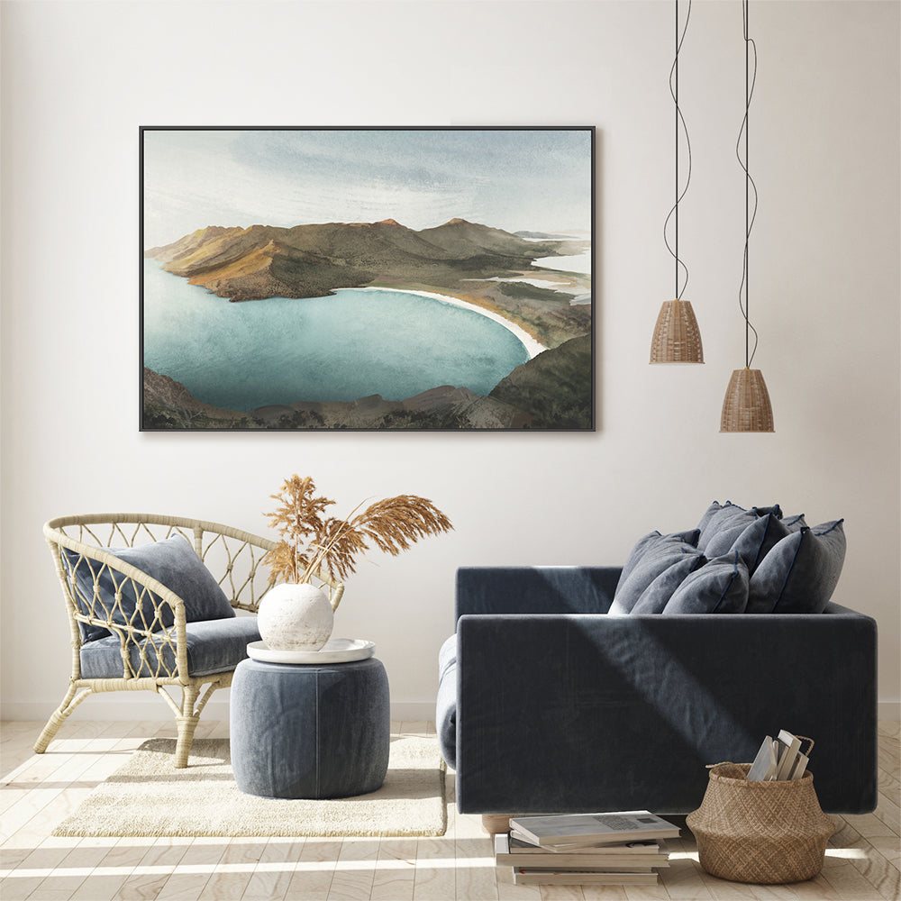 wall-art-print-canvas-poster-framed-Wineglass Bay Sunrise Tasmania , By Dear Musketeer Studio-GIOIA-WALL-ART