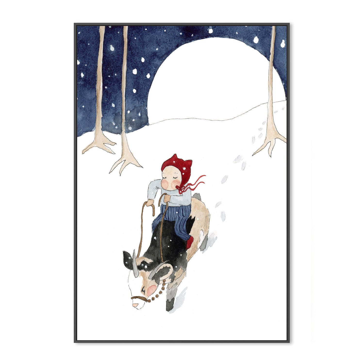 wall-art-print-canvas-poster-framed-Winter Elf , By Amberlynn Lillie-3