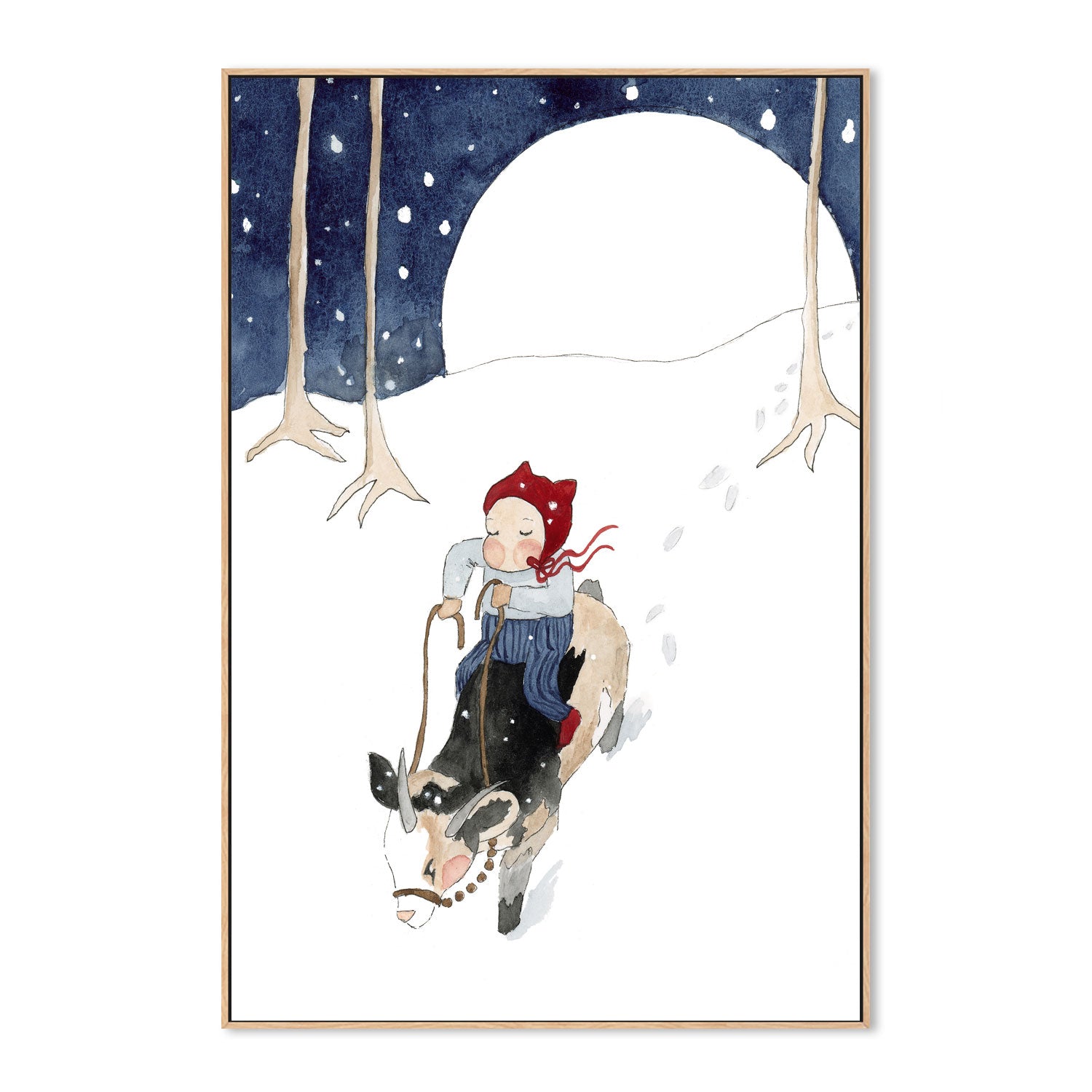 wall-art-print-canvas-poster-framed-Winter Elf , By Amberlynn Lillie-4