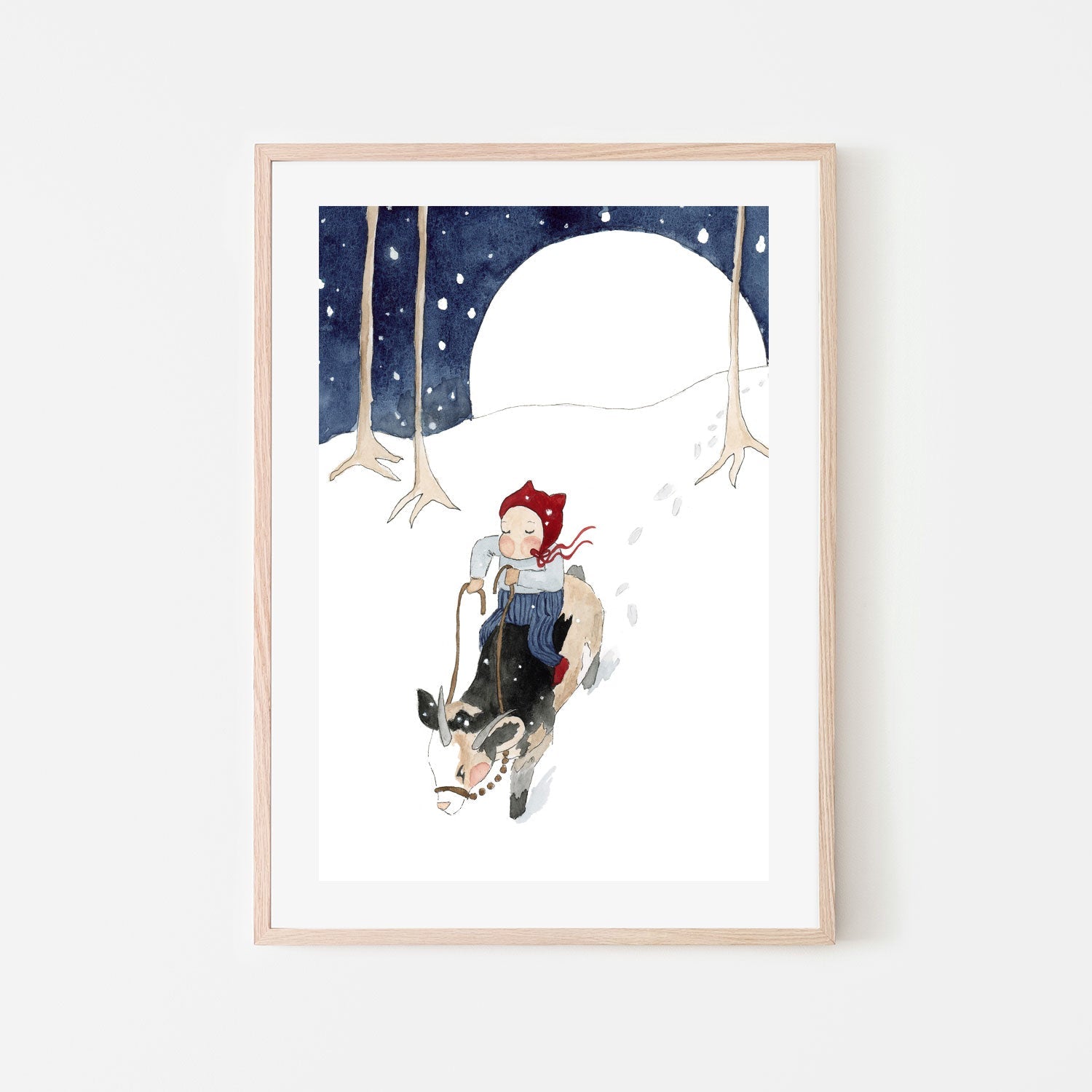 wall-art-print-canvas-poster-framed-Winter Elf , By Amberlynn Lillie-6