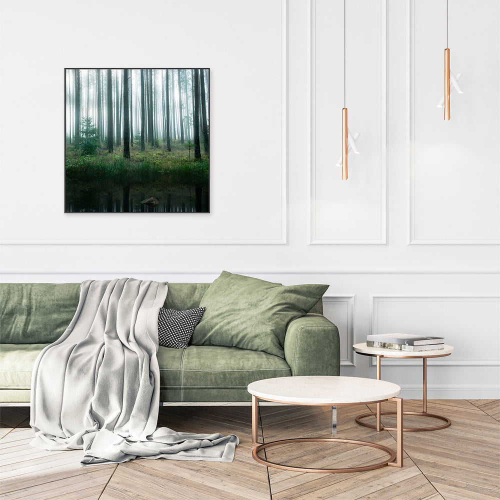 wall-art-print-canvas-poster-framed-Winter Forest , By Christian Lindsten-GIOIA-WALL-ART