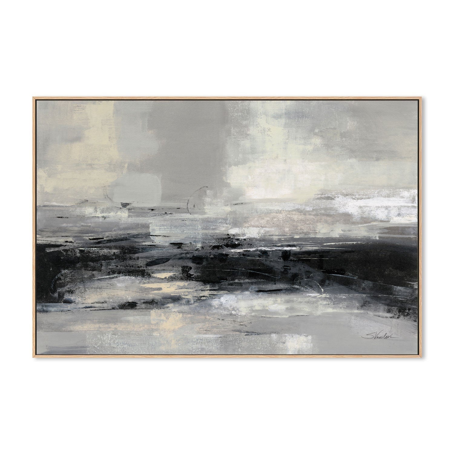 wall-art-print-canvas-poster-framed-Winter Road , By Silvia Vassileva-GIOIA-WALL-ART