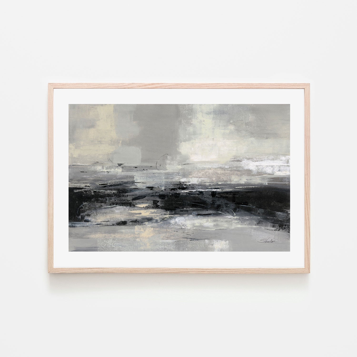 wall-art-print-canvas-poster-framed-Winter Road , By Silvia Vassileva-GIOIA-WALL-ART