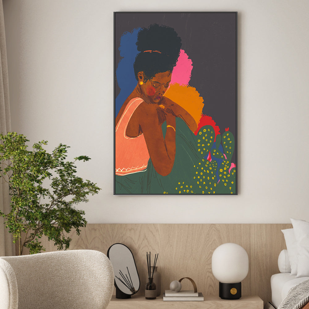 wall-art-print-canvas-poster-framed-Woman , By Gigi Rosado-GIOIA-WALL-ART