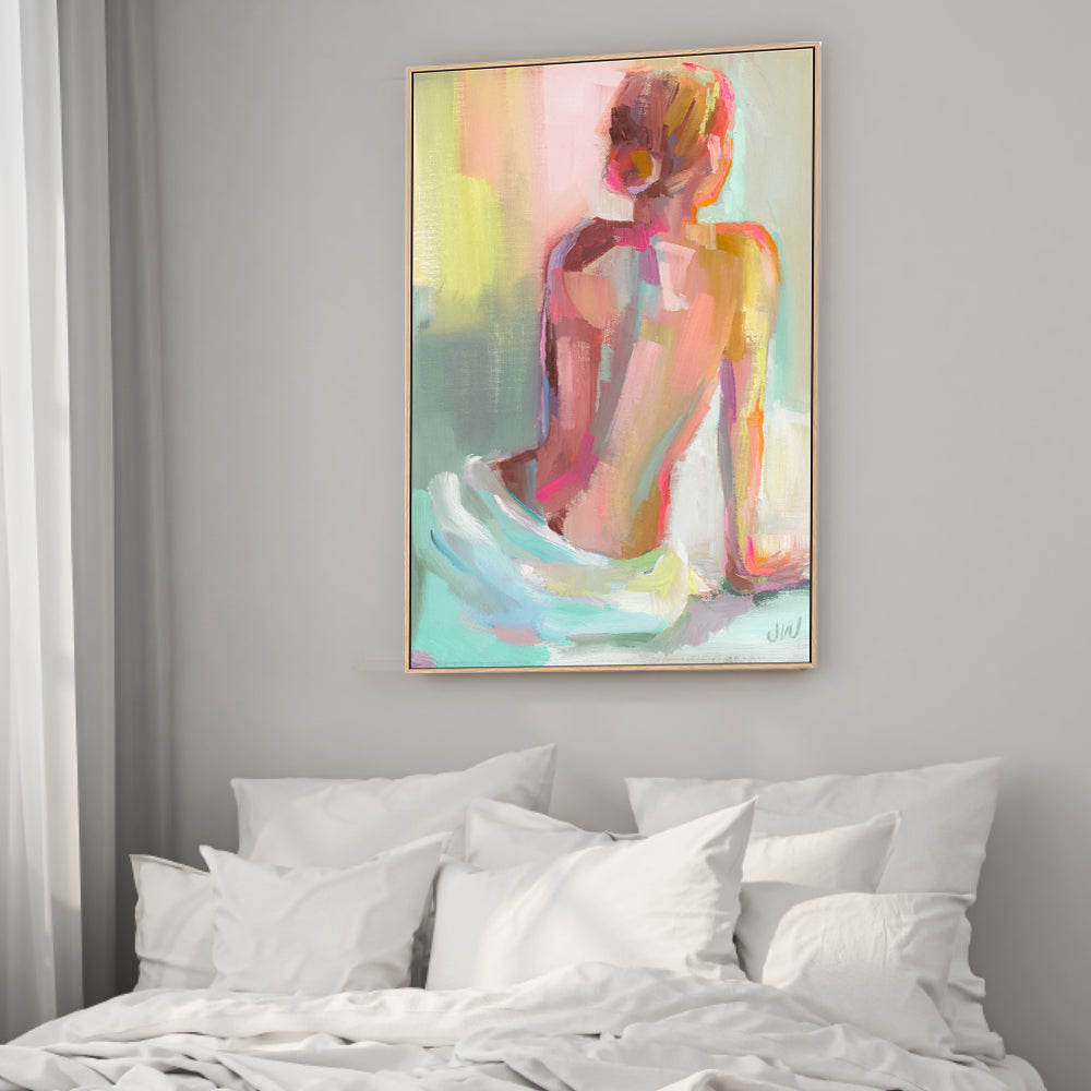 wall-art-print-canvas-poster-framed-Woman Posing , By Jenny Westenhofer Art-2