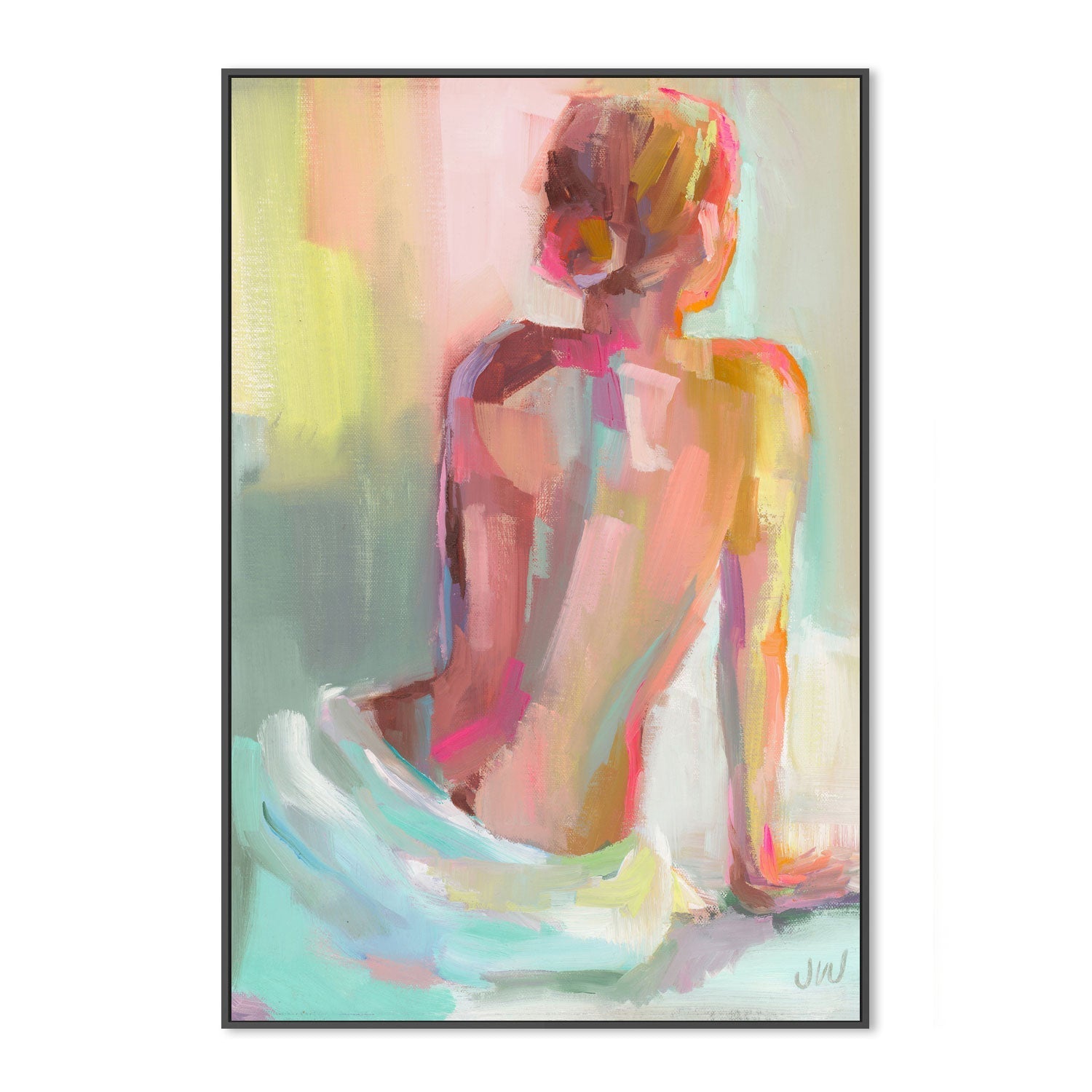 wall-art-print-canvas-poster-framed-Woman Posing , By Jenny Westenhofer Art-3