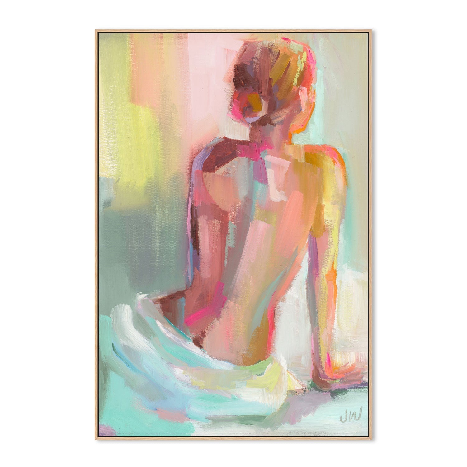 wall-art-print-canvas-poster-framed-Woman Posing , By Jenny Westenhofer Art-4