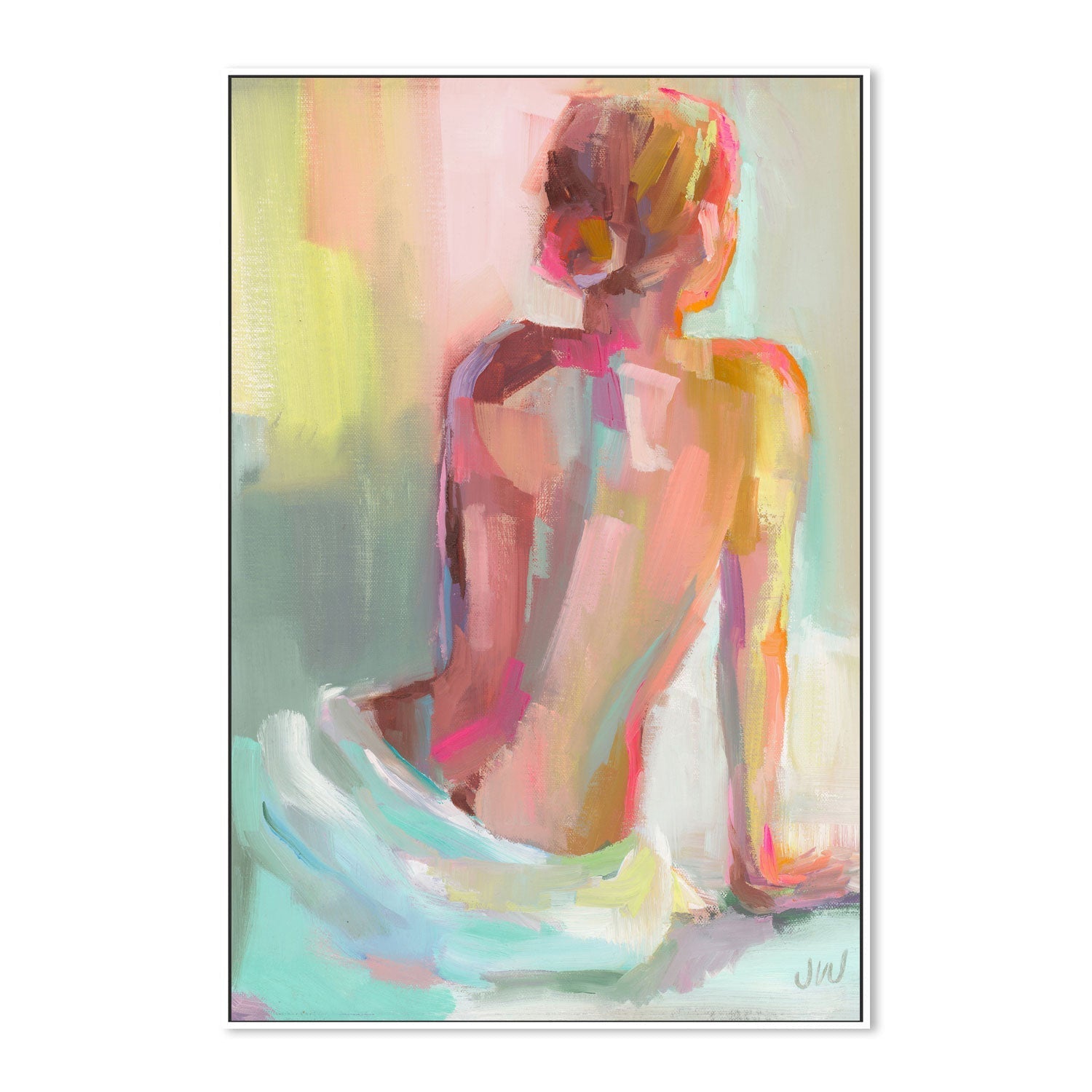 wall-art-print-canvas-poster-framed-Woman Posing , By Jenny Westenhofer Art-5