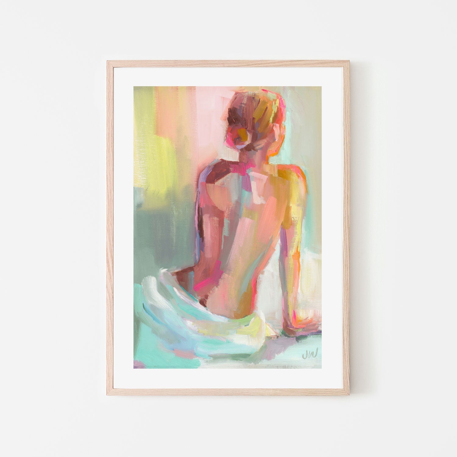 wall-art-print-canvas-poster-framed-Woman Posing , By Jenny Westenhofer Art-6