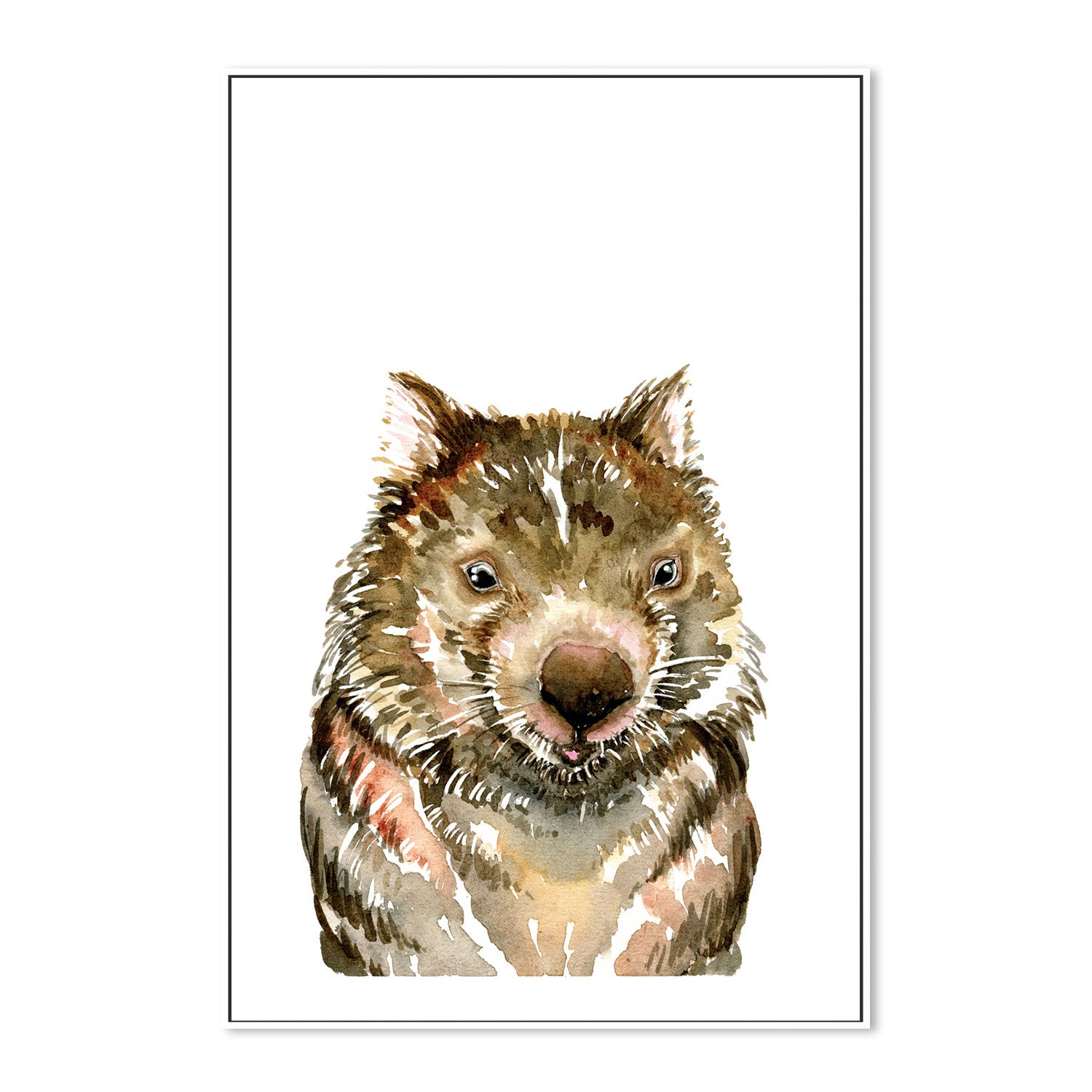 wall-art-print-canvas-poster-framed-Wombat , By Jessie Mitchelson-GIOIA-WALL-ART