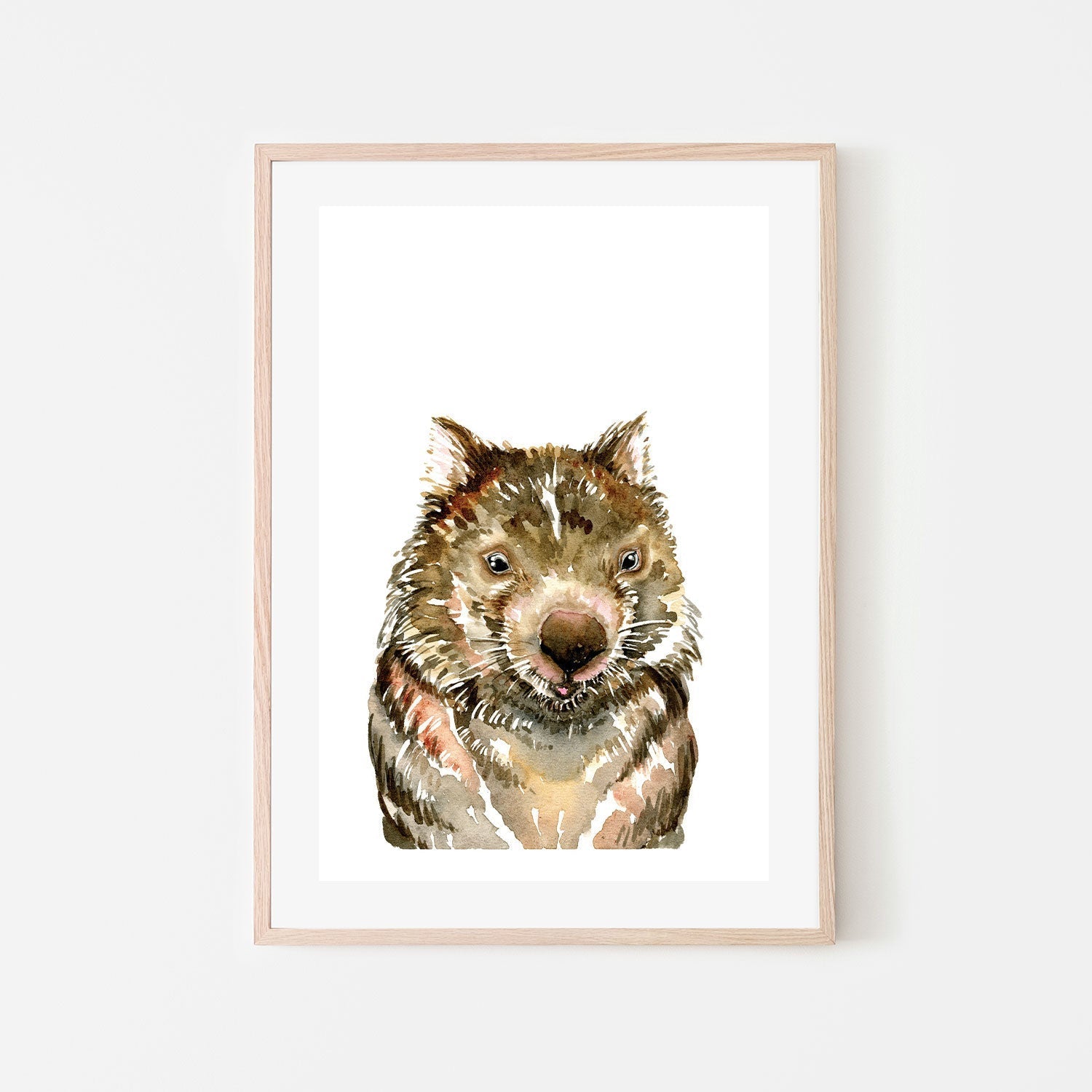 wall-art-print-canvas-poster-framed-Wombat , By Jessie Mitchelson-GIOIA-WALL-ART