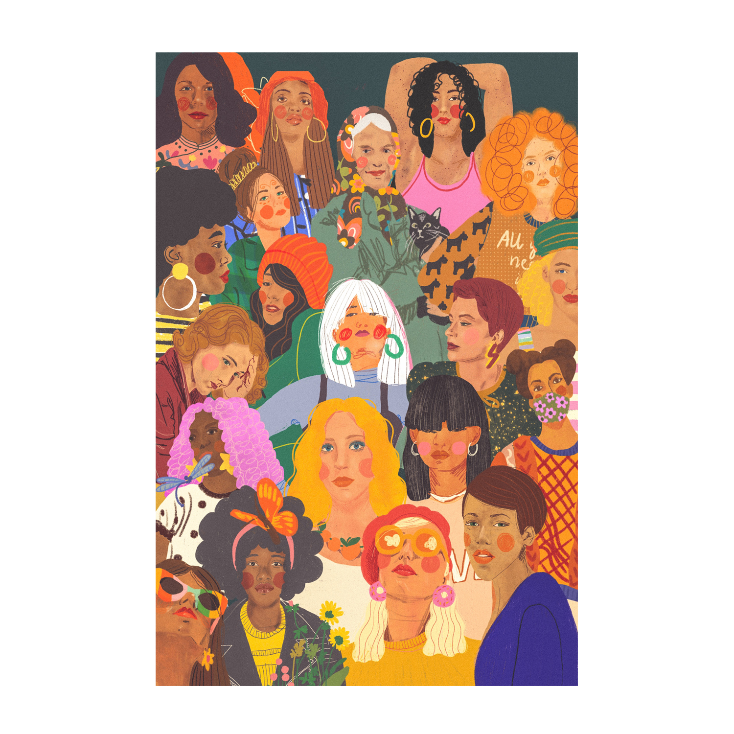 wall-art-print-canvas-poster-framed-Women , By Gigi Rosado-GIOIA-WALL-ART