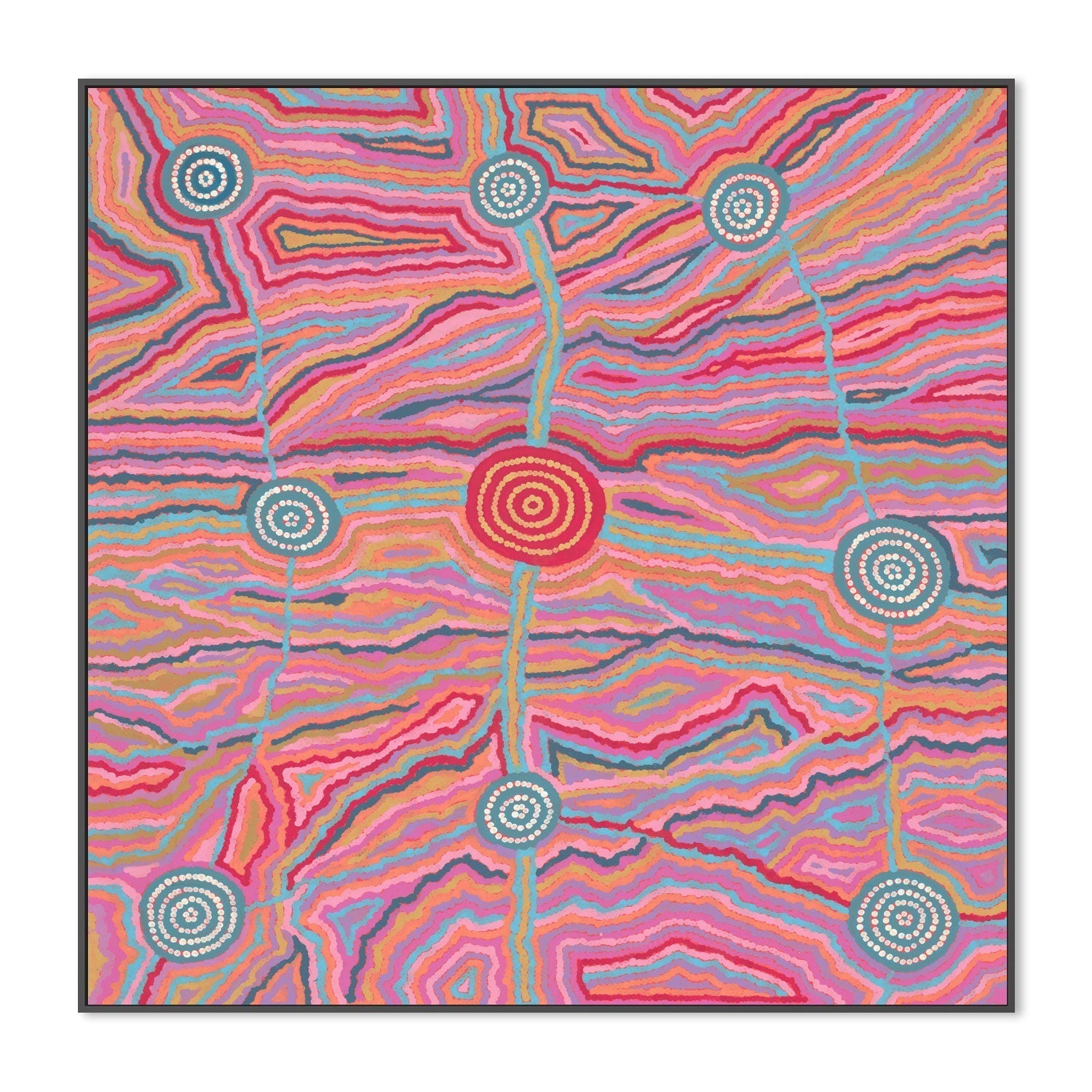 wall-art-print-canvas-poster-framed-Worm Dreaming , By Khatija Possum-GIOIA-WALL-ART