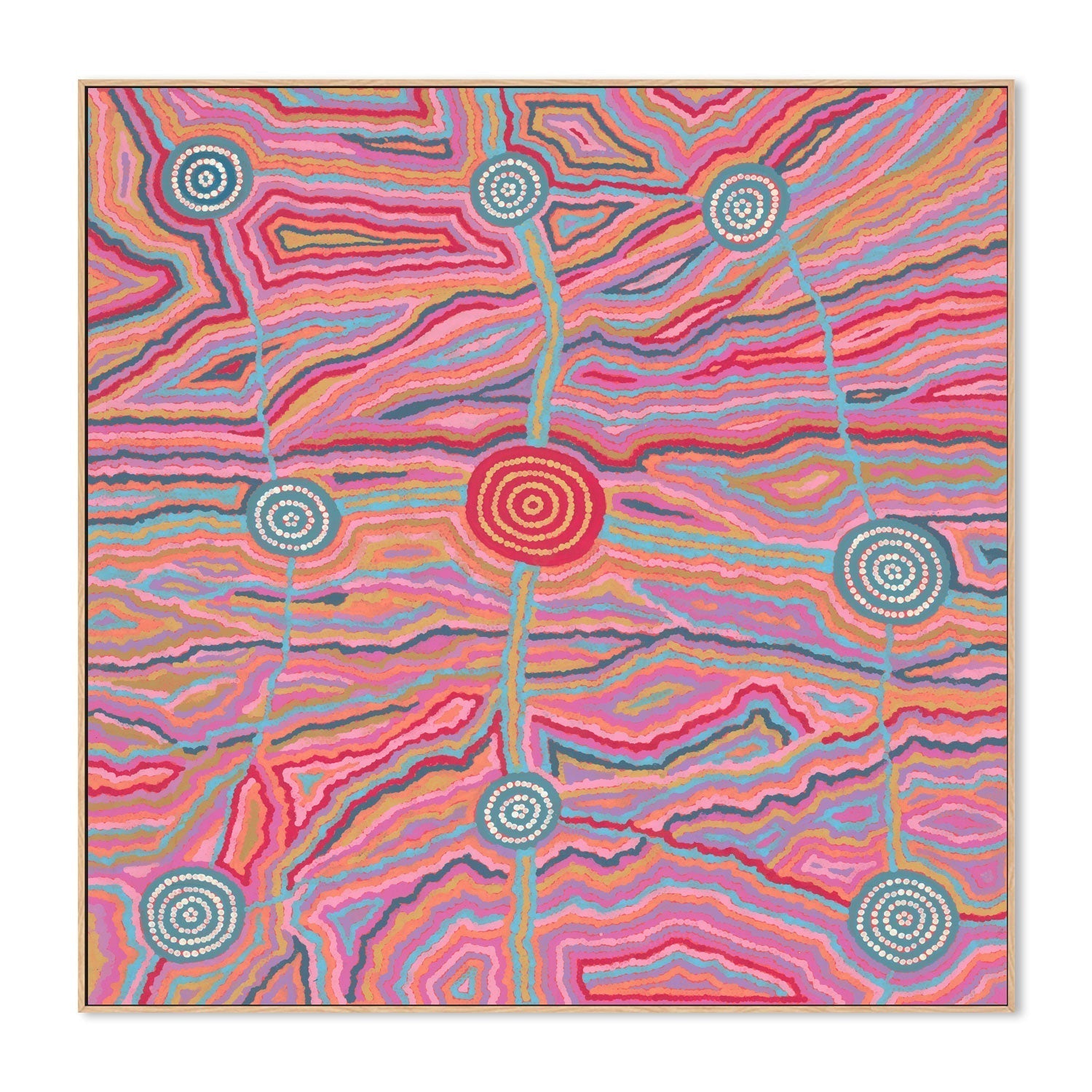 wall-art-print-canvas-poster-framed-Worm Dreaming , By Khatija Possum-GIOIA-WALL-ART