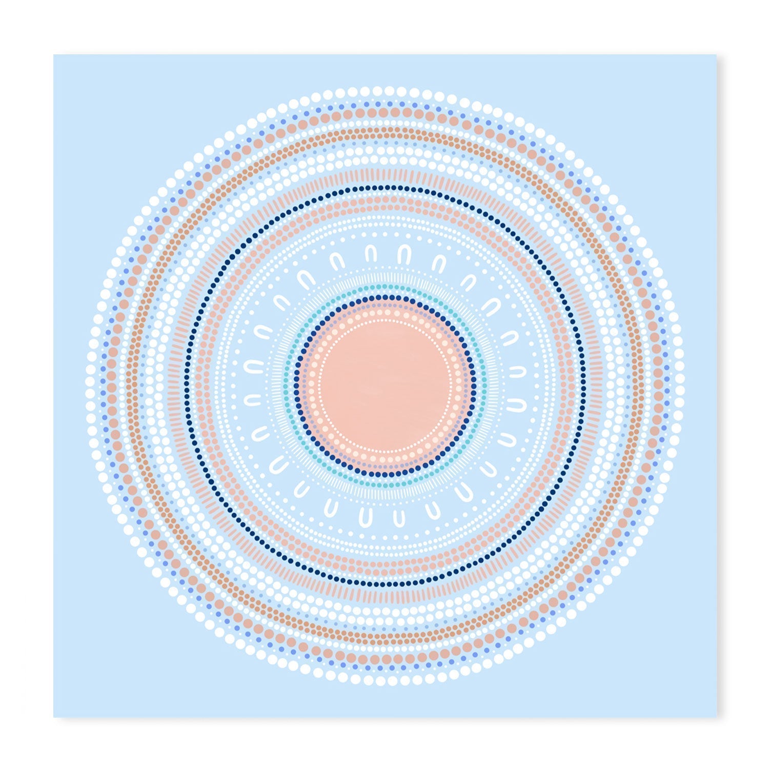 wall-art-print-canvas-poster-framed-Yarning Circle Gathering, Blue, Style A-by-Sherri Cummins-Gioia Wall Art