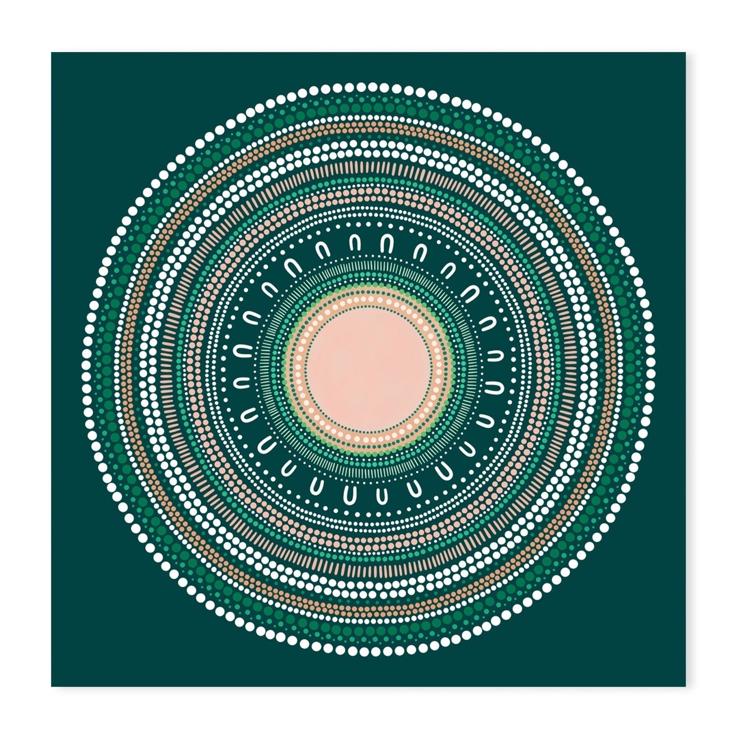 wall-art-print-canvas-poster-framed-Yarning Circle Gathering, Green, Style A-by-Sherri Cummins-Gioia Wall Art