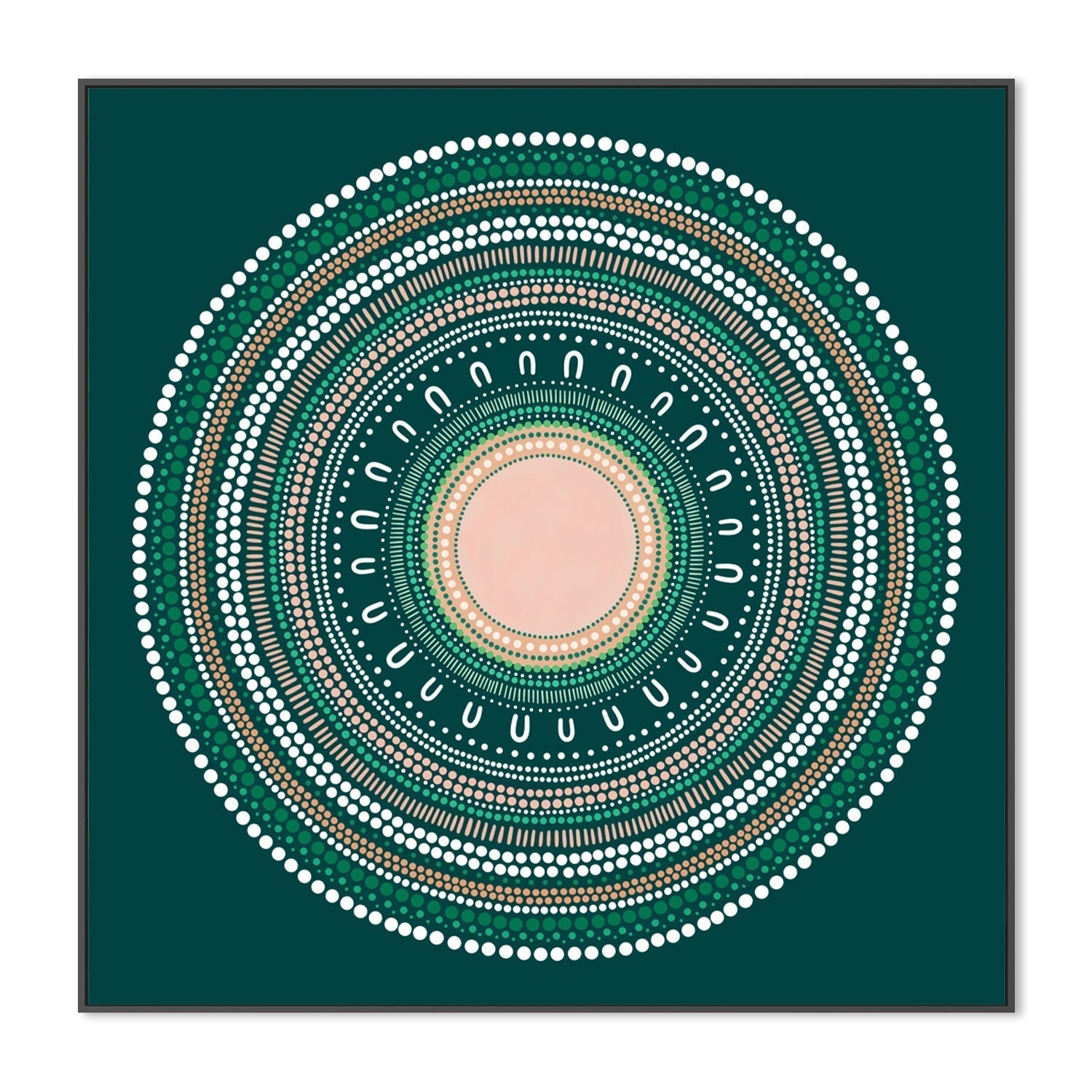 wall-art-print-canvas-poster-framed-Yarning Circle Gathering, Green, Style A-by-Sherri Cummins-Gioia Wall Art