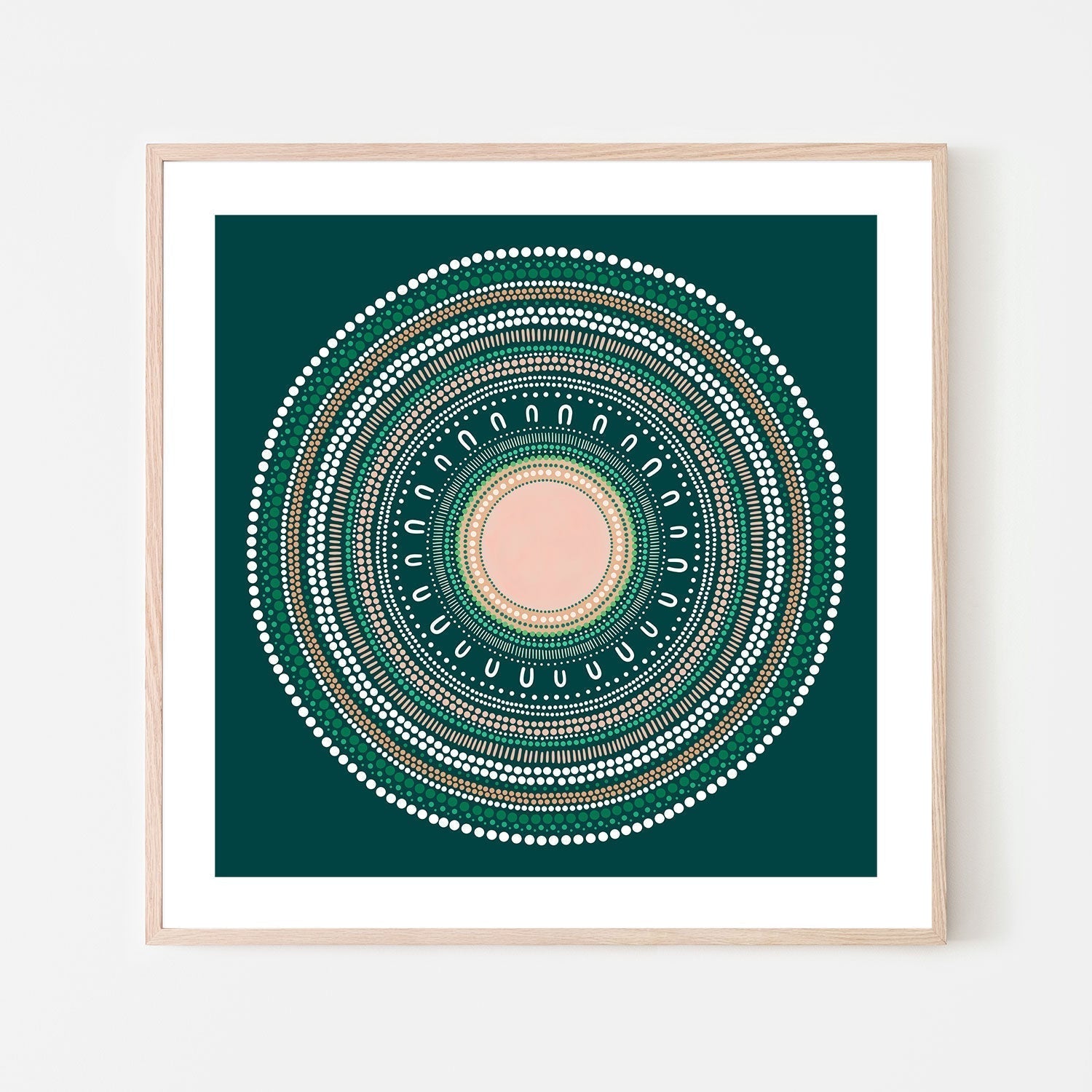 wall-art-print-canvas-poster-framed-Yarning Circle Gathering, Green, Style A-by-Sherri Cummins-Gioia Wall Art