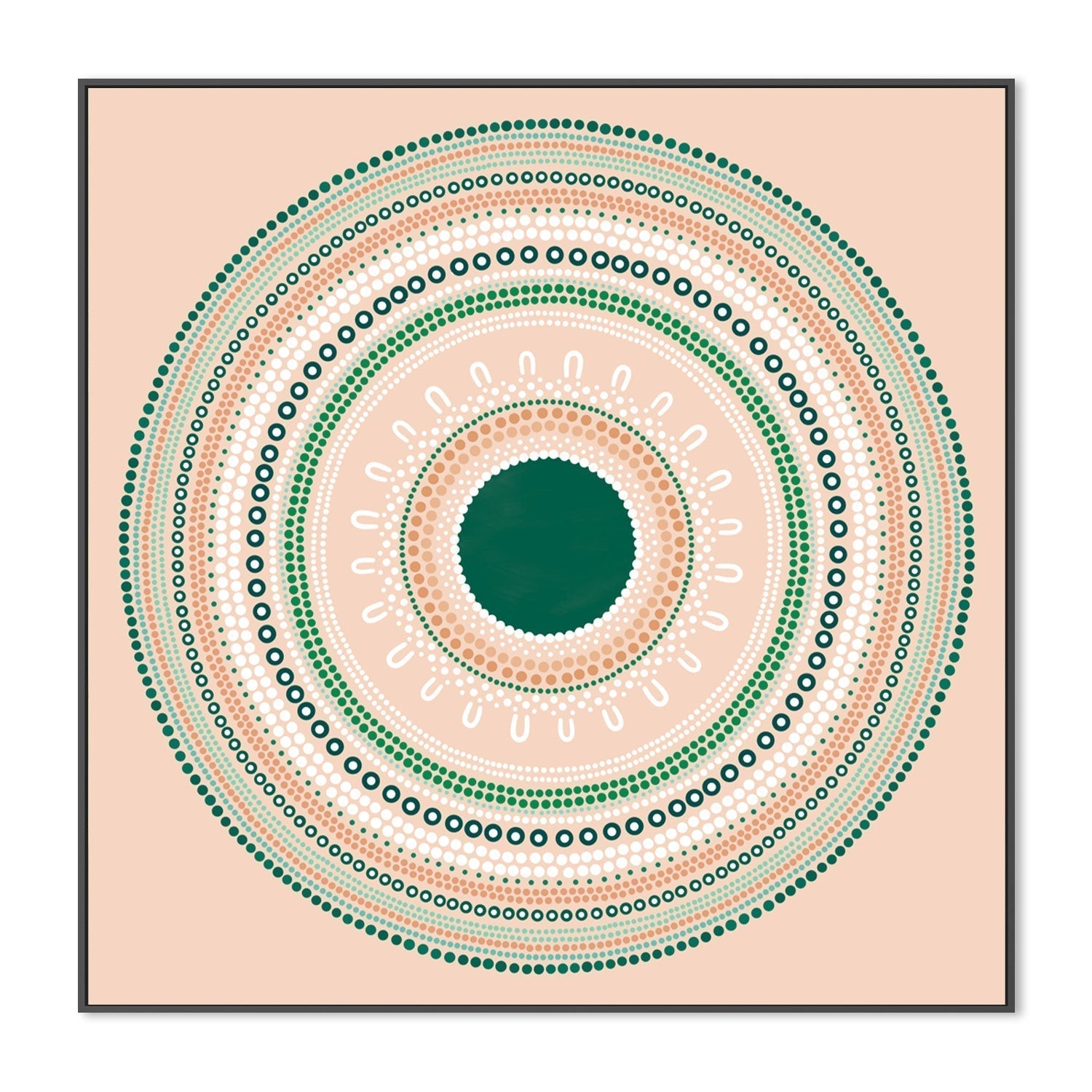 wall-art-print-canvas-poster-framed-Yarning Circle Gathering, Green, Style B-by-Sherri Cummins-Gioia Wall Art