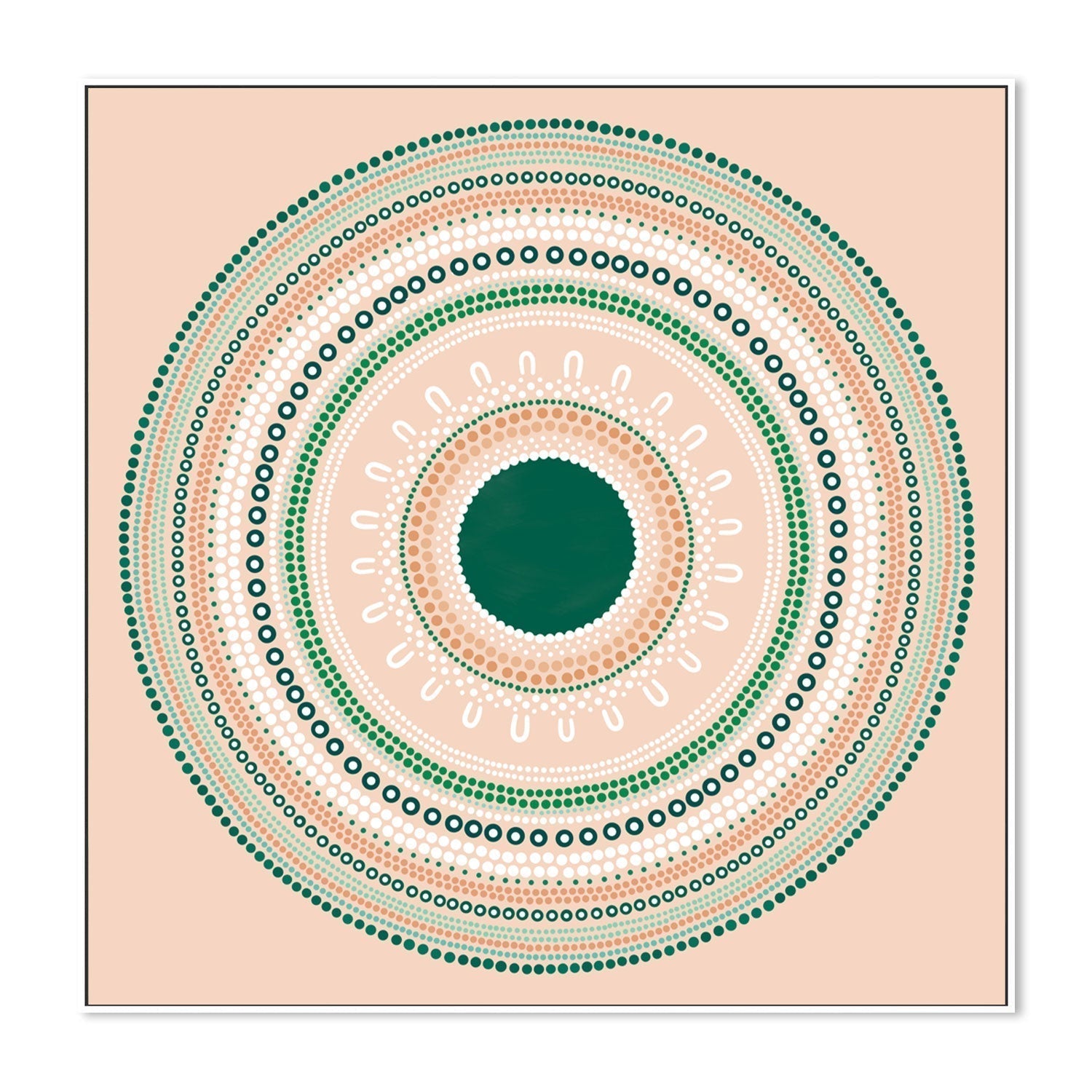 wall-art-print-canvas-poster-framed-Yarning Circle Gathering, Green, Style B-by-Sherri Cummins-Gioia Wall Art