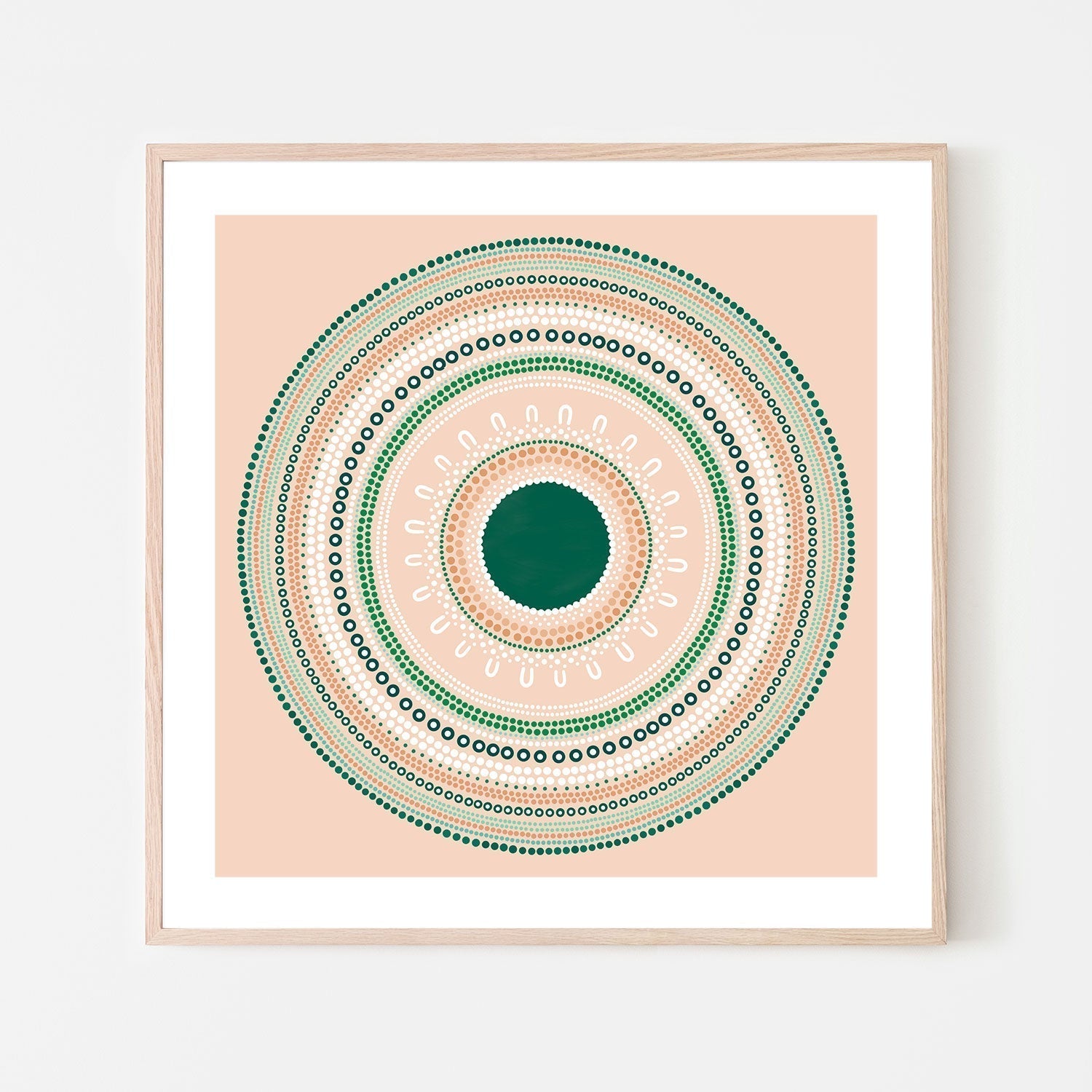 wall-art-print-canvas-poster-framed-Yarning Circle Gathering, Green, Style B-by-Sherri Cummins-Gioia Wall Art