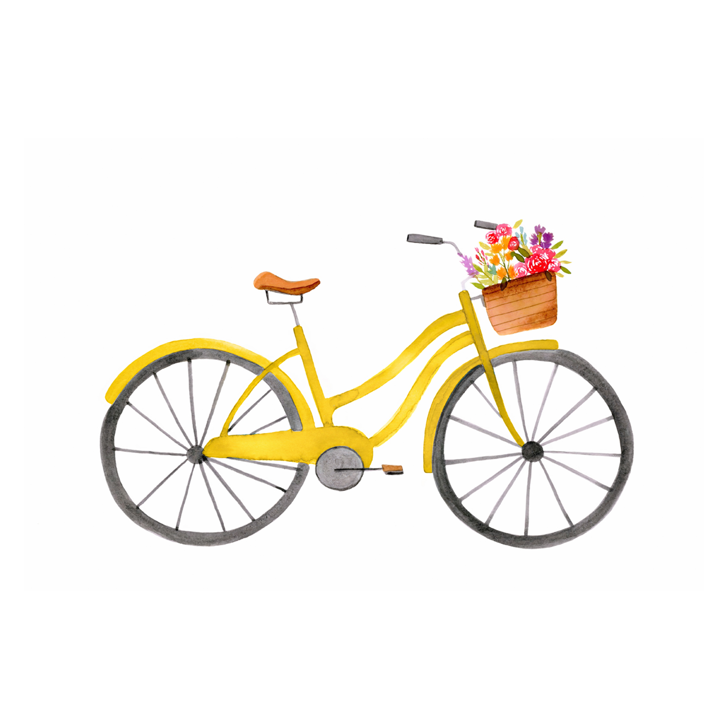 wall-art-print-canvas-poster-framed-Yellow Bike , By Lisa Nohren-1