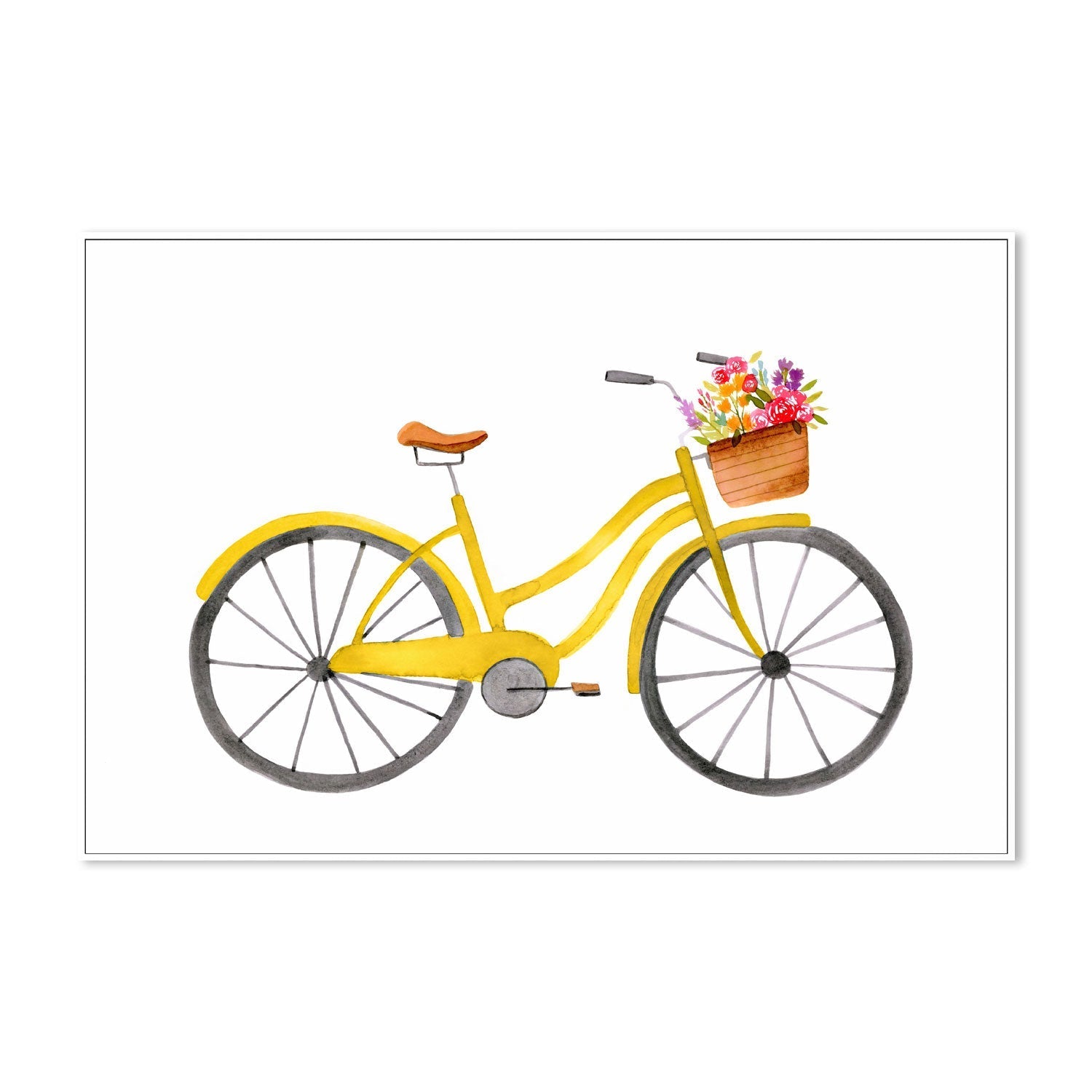 wall-art-print-canvas-poster-framed-Yellow Bike , By Lisa Nohren-5