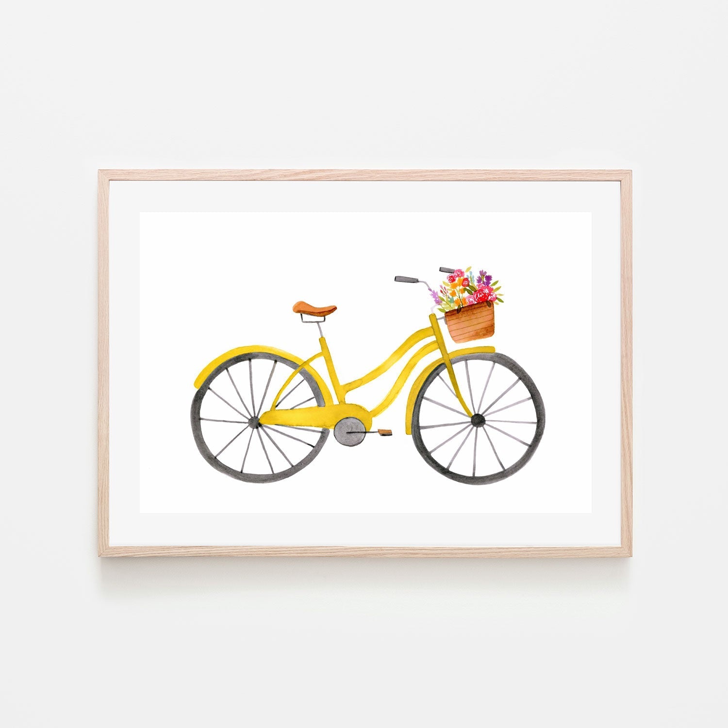 wall-art-print-canvas-poster-framed-Yellow Bike , By Lisa Nohren-6