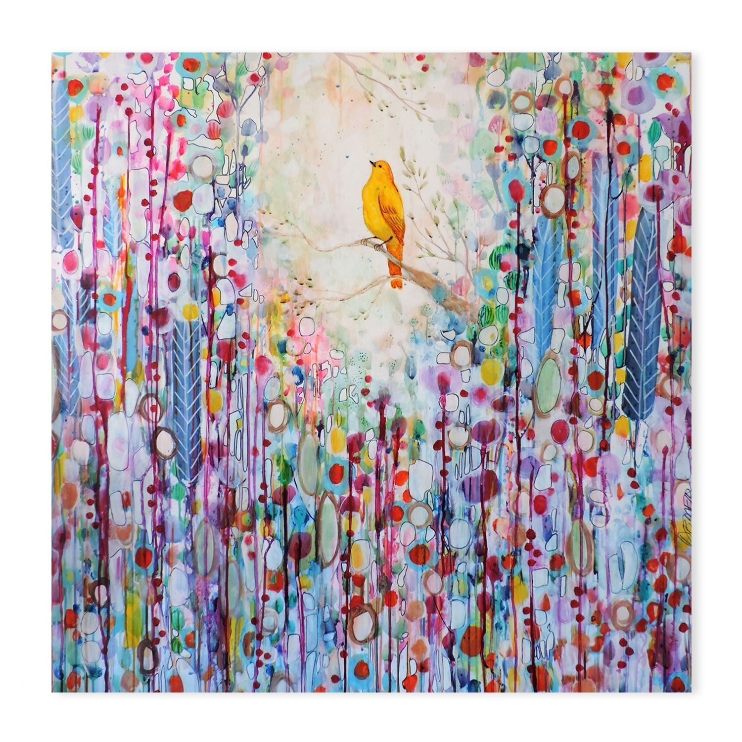 wall-art-print-canvas-poster-framed-Yellow Bird, Style A , By Sylvie Demers-GIOIA-WALL-ART