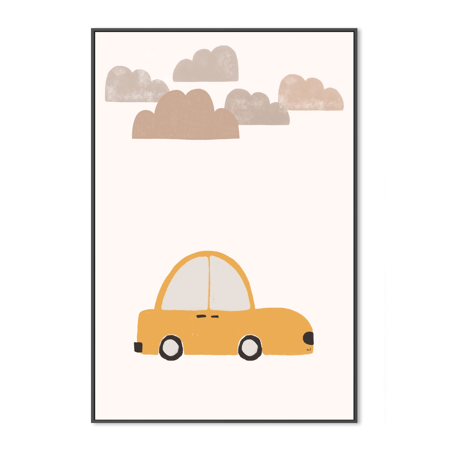 wall-art-print-canvas-poster-framed-Yellow Car , By Menina Lisboa-3