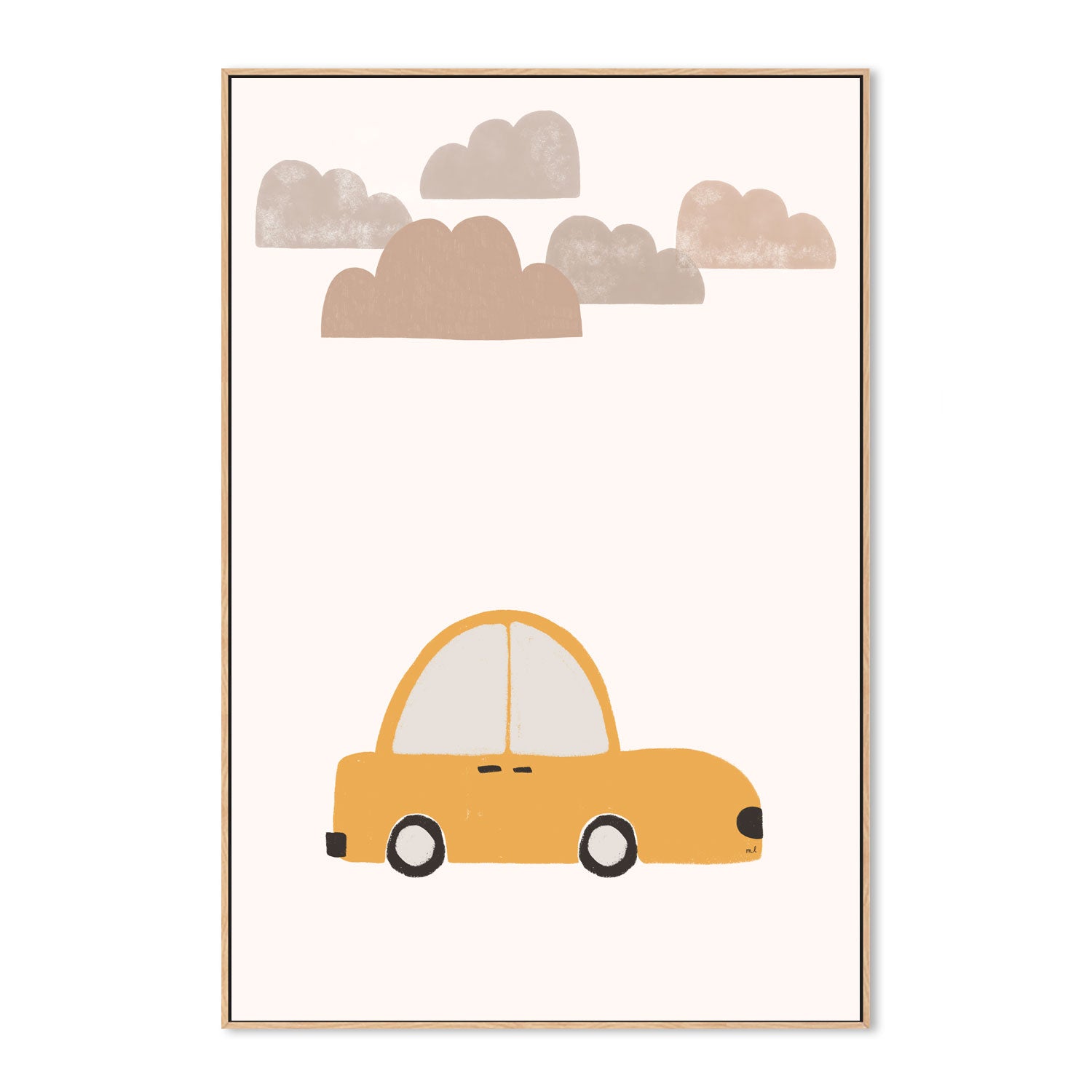 wall-art-print-canvas-poster-framed-Yellow Car , By Menina Lisboa-4