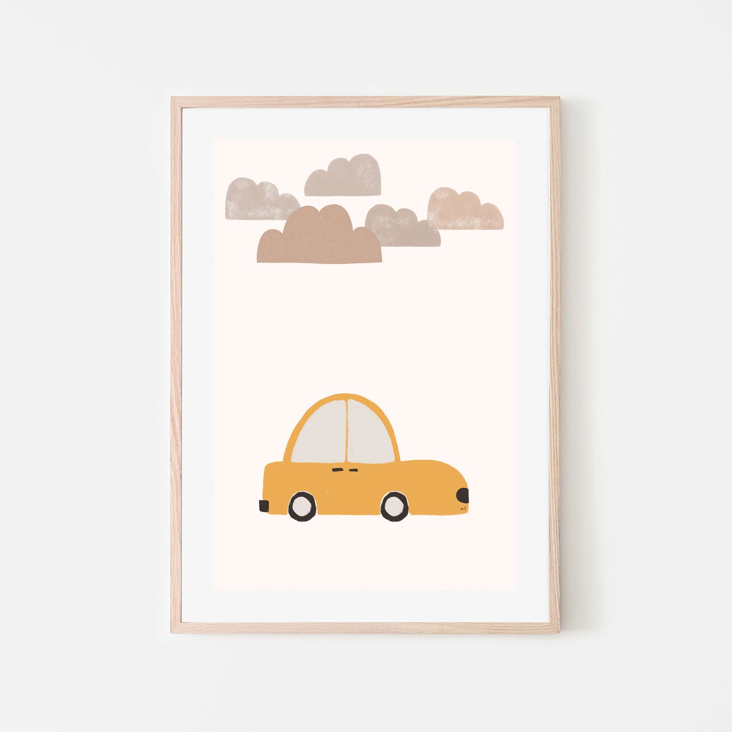 wall-art-print-canvas-poster-framed-Yellow Car , By Menina Lisboa-6