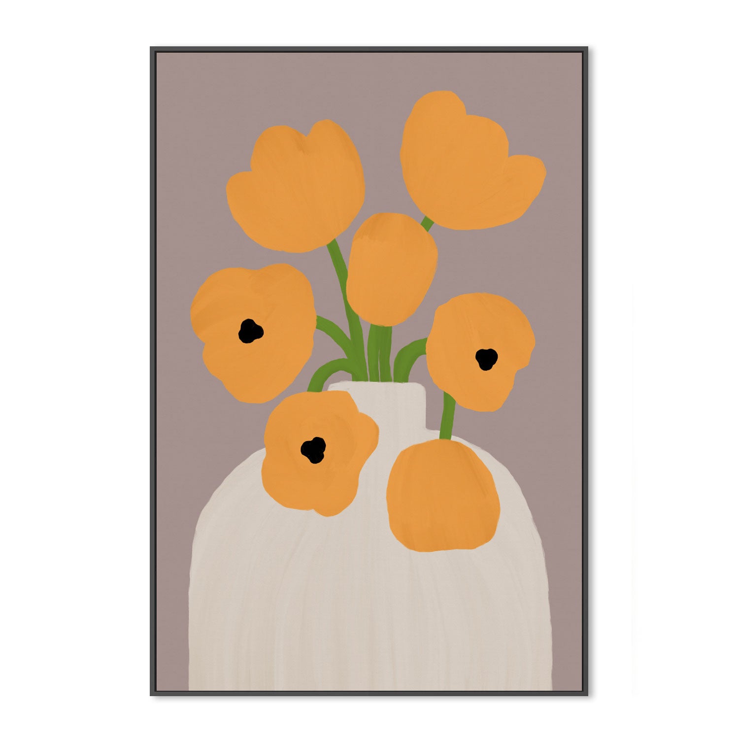 wall-art-print-canvas-poster-framed-Yellow Flowers , By Pictufy-3