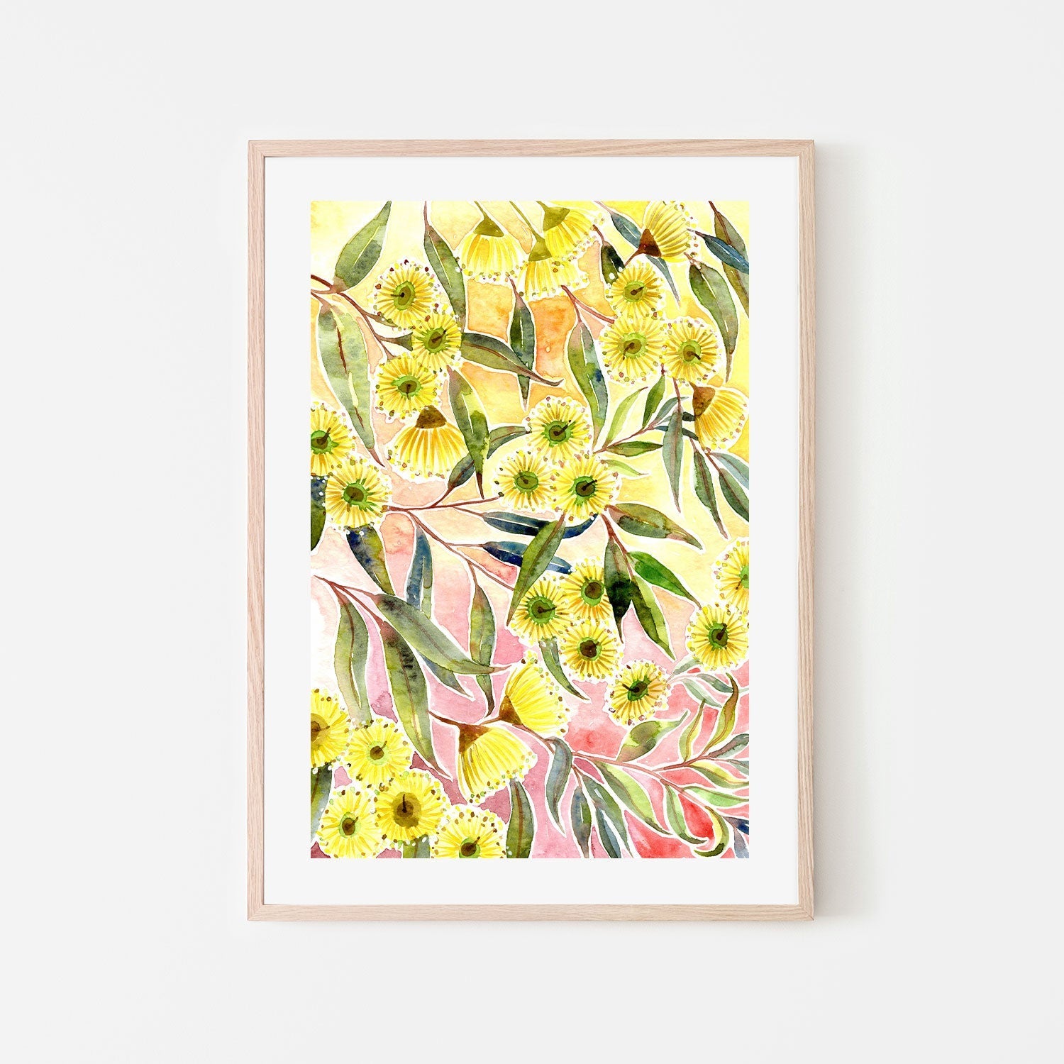 Yellow Gum Blossoms , By Jessie Mitchelson