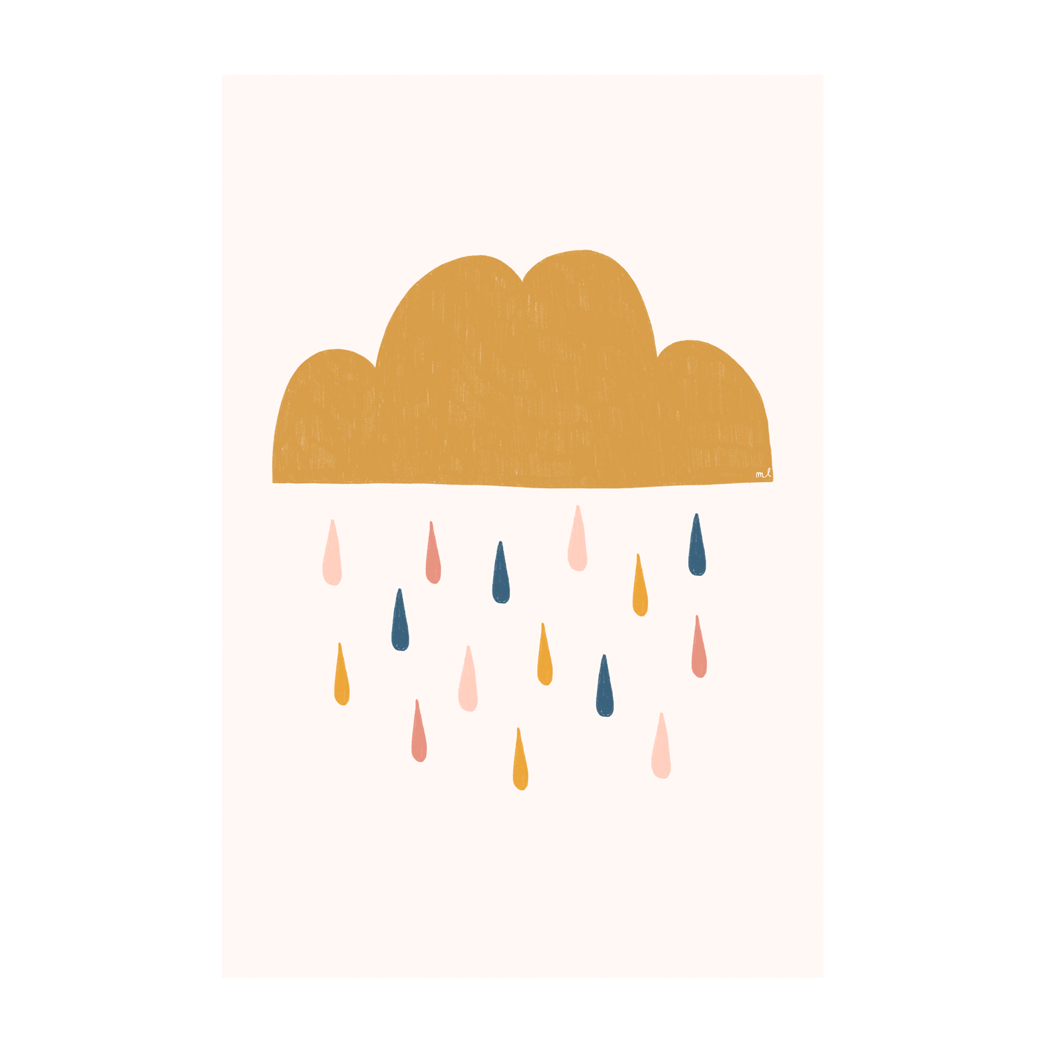 wall-art-print-canvas-poster-framed-Yellow Raining Cloud , By Menina Lisboa-1