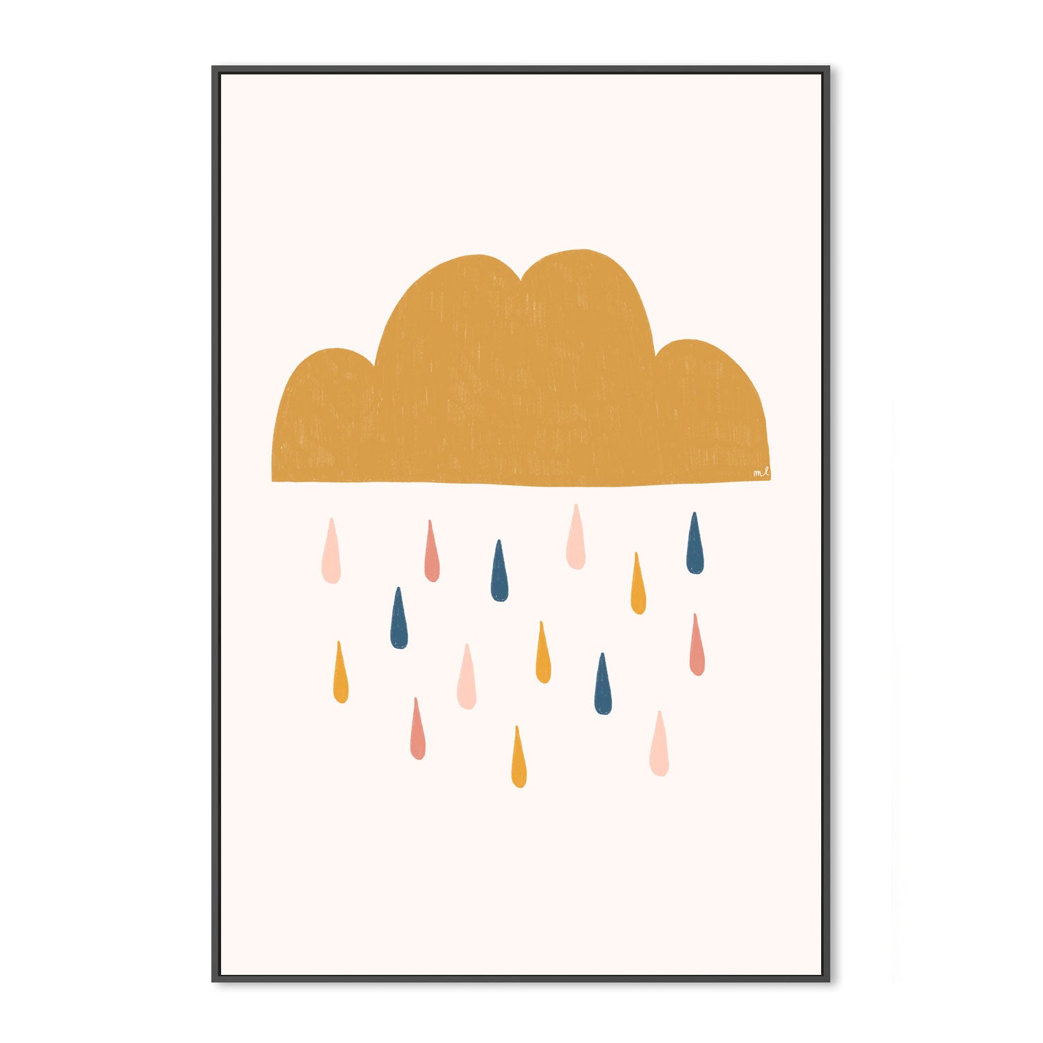 wall-art-print-canvas-poster-framed-Yellow Raining Cloud , By Menina Lisboa-3