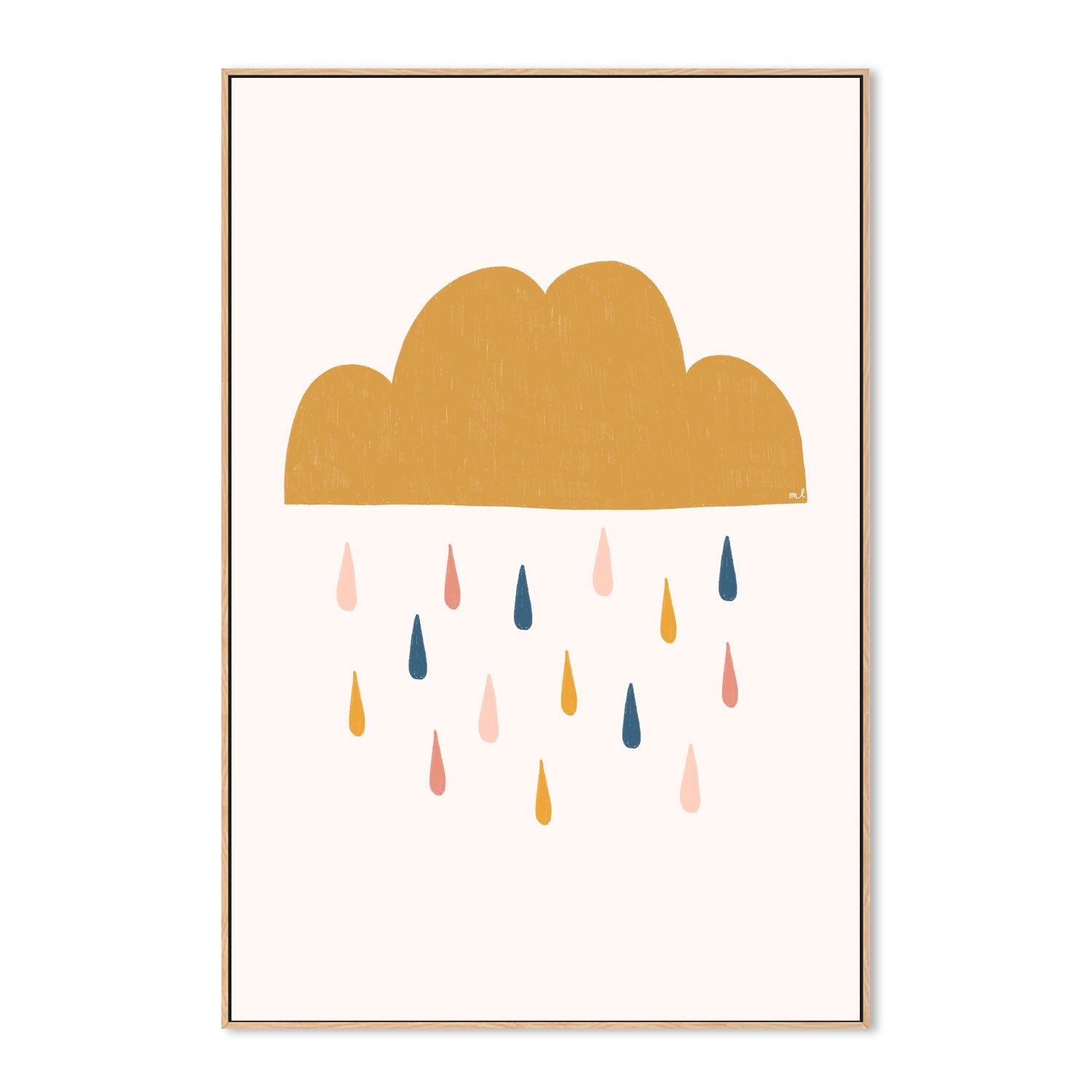 wall-art-print-canvas-poster-framed-Yellow Raining Cloud , By Menina Lisboa-4