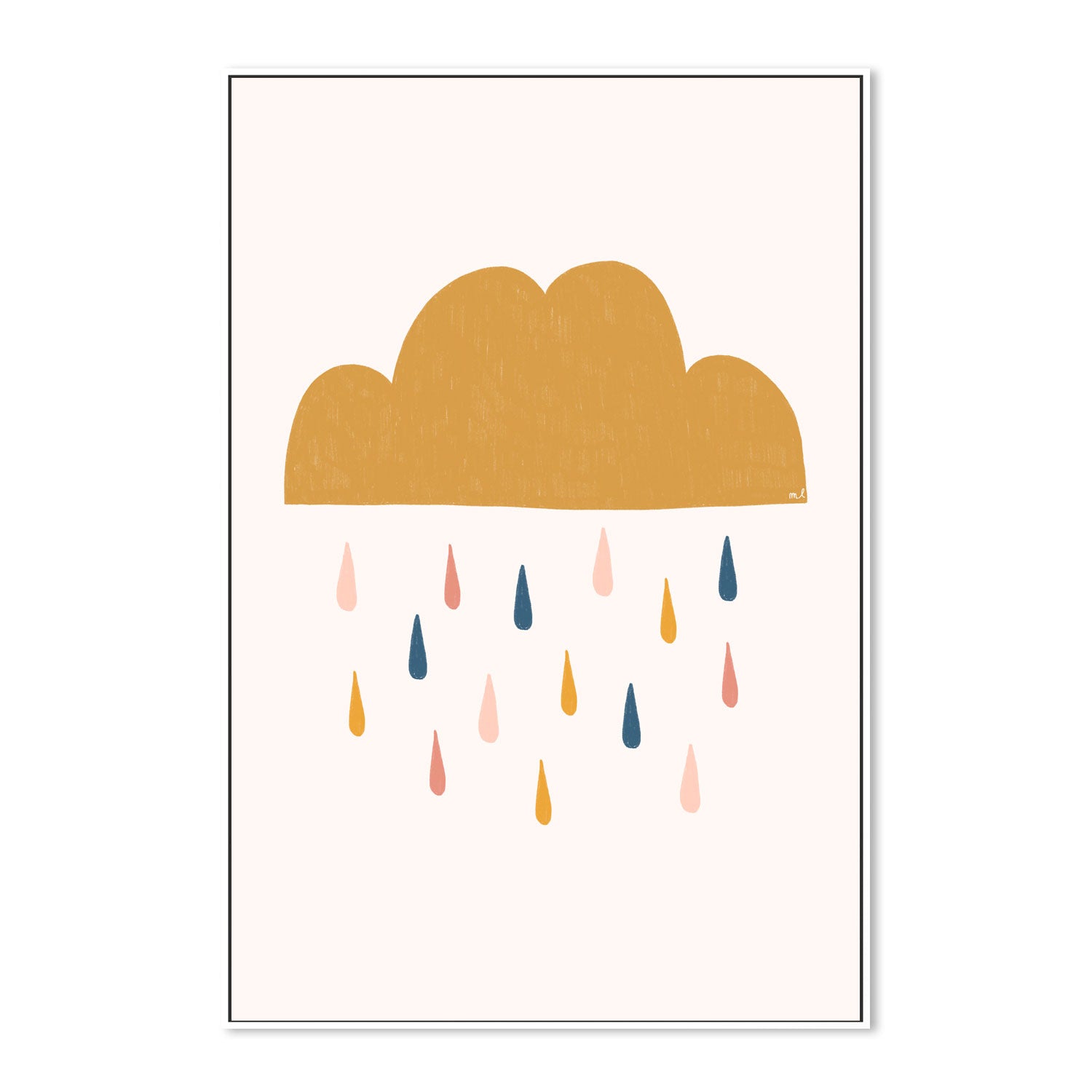 wall-art-print-canvas-poster-framed-Yellow Raining Cloud , By Menina Lisboa-5